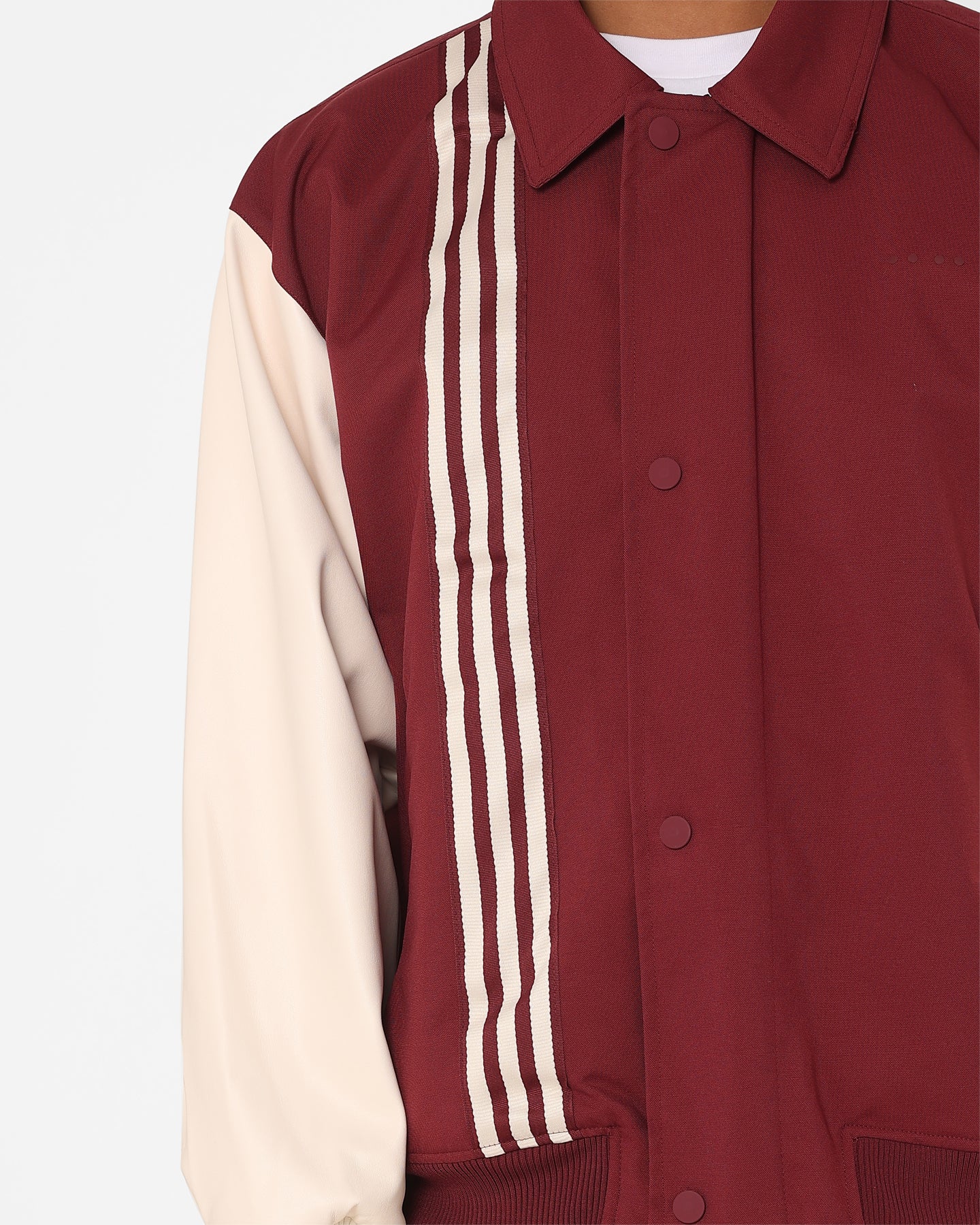 Adidas Metro Varsity Jacket for Men - Shadow Red Color | Stylish Baseball Jacket for Casual Wear, Street Fashion & Sports Events