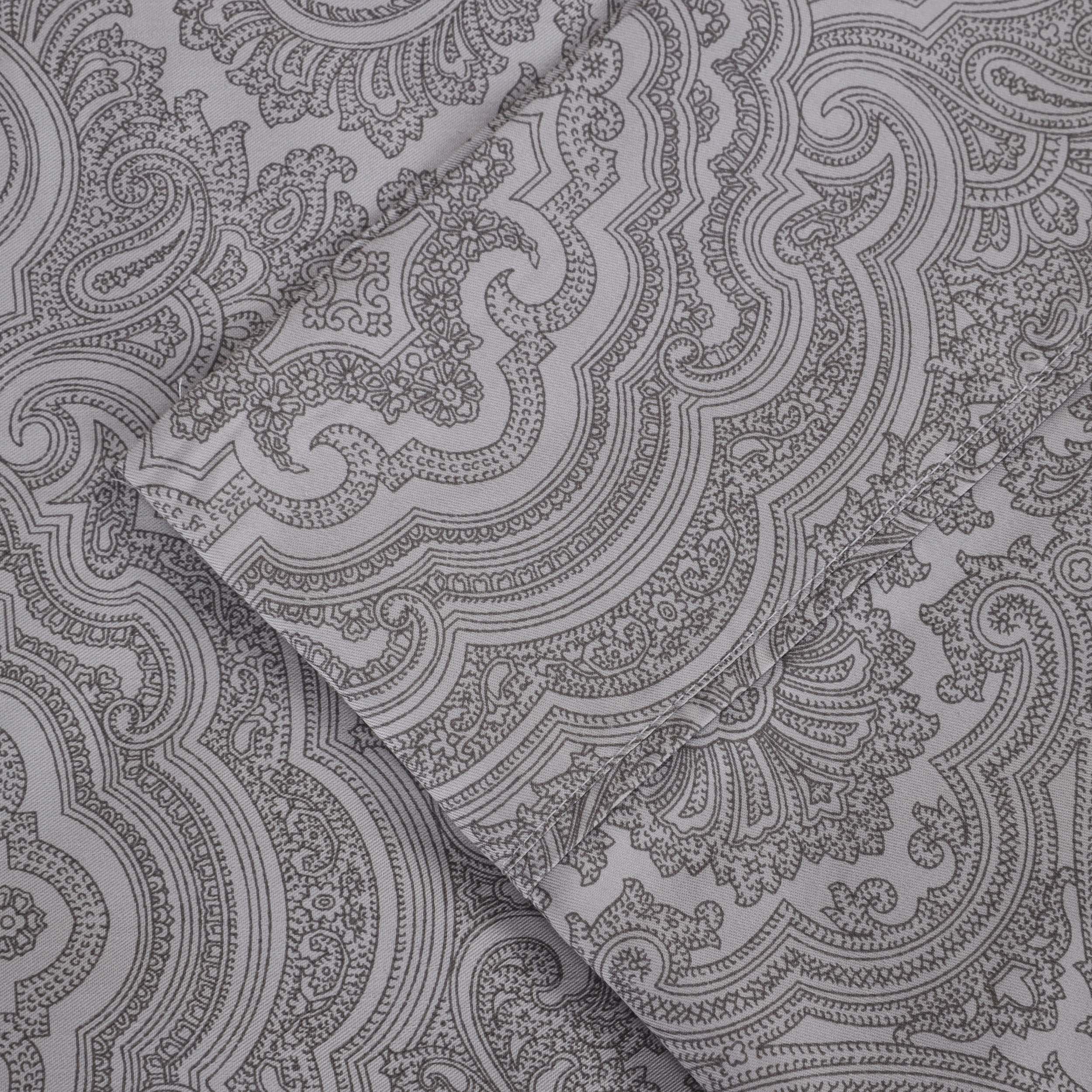 Italian Paisley 600 Thread Count Cotton Blend Deep Pocket Sheet Set - Ultra Soft Bedding for Queen & King Size Beds - Perfect for Luxury Hotels, Guest Rooms & Master Bedrooms
