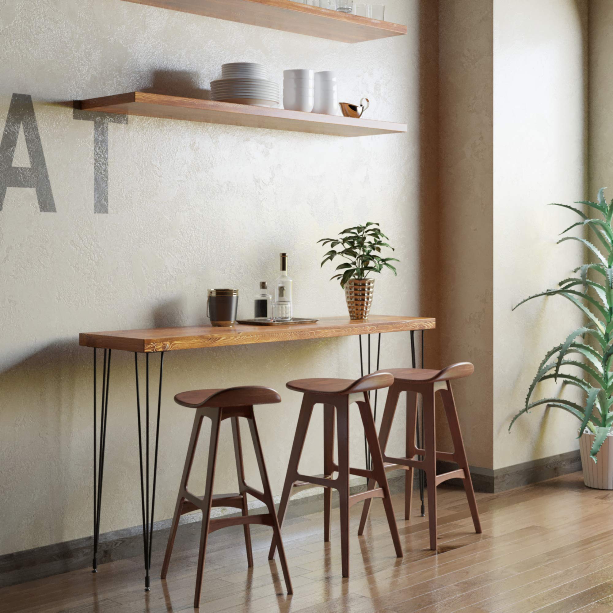 Modern Industrial Hairpin Table Legs Set of 4 - 16