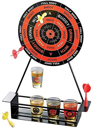 Mini Magnetic Darts Shot Glass Set - Fun Drinking Game with Iron Frame & Dart Board - Perfect for Parties, Bar Games, and Adult Game Nights
