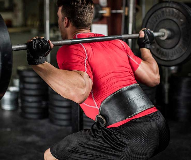 Harbinger 6 Leather Weightlifting Belt for Men & Women - Premium Gym Belt for Powerlifting, CrossFit & Strength Training - Heavy Duty Support for Back & Core During Workouts