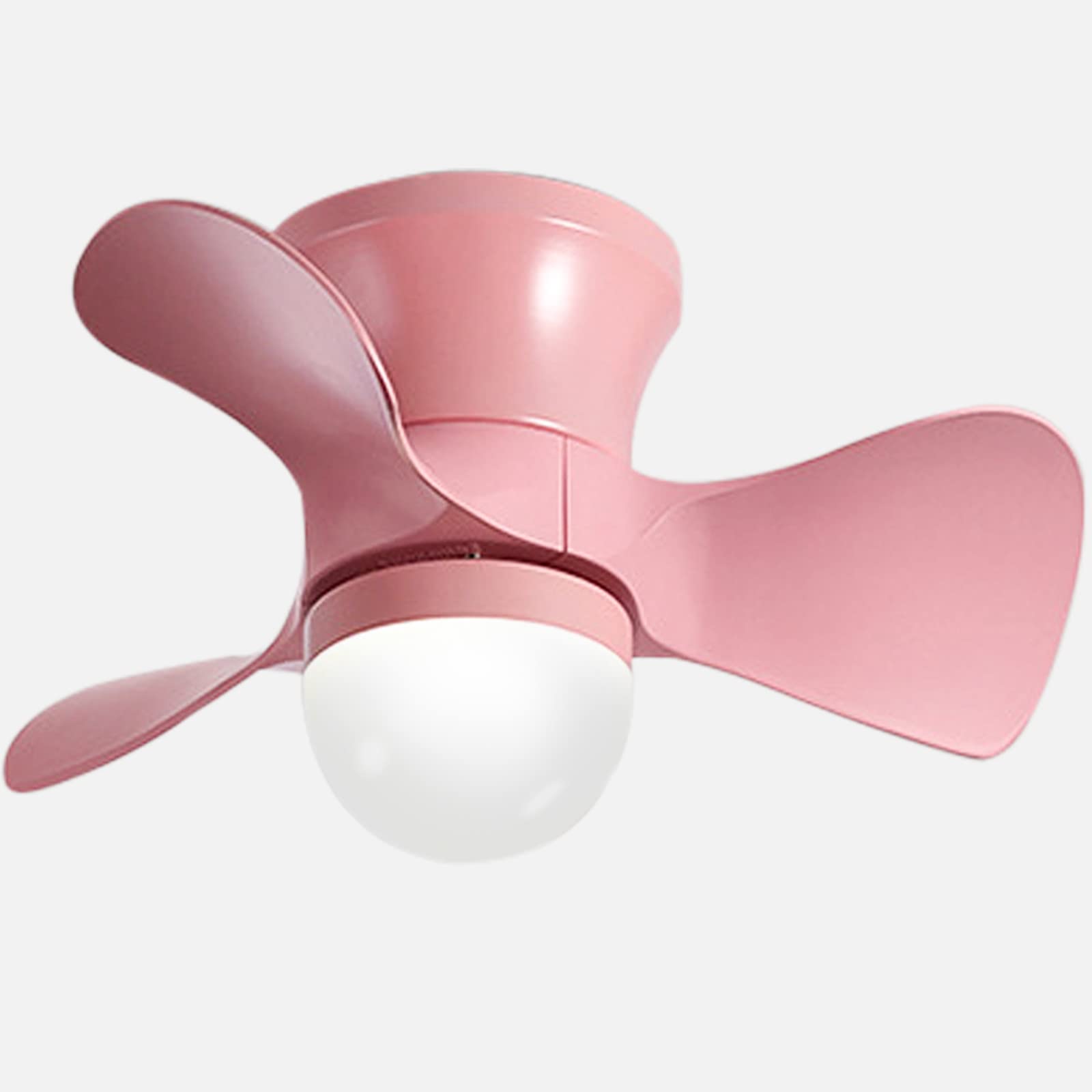 Modern Ceiling Fan with Lights & Remote - 6 Speeds, Dimmable for Bedroom & Kitchen (Pink) - Perfect for Year-Round Comfort