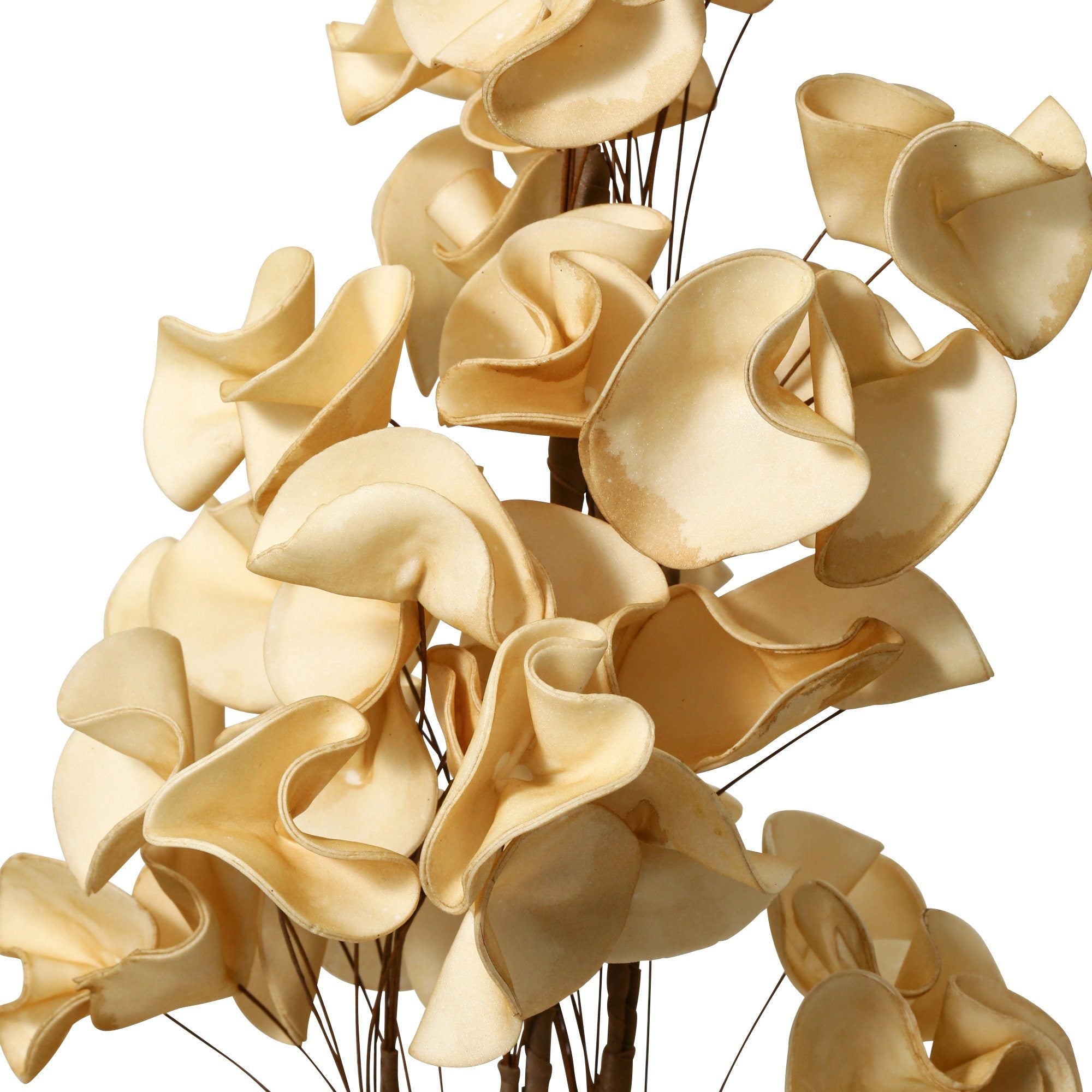Artificial Plant Leaf Yellow - Realistic Faux Greenery for Home Decor, Office, Wedding & Party Decoration