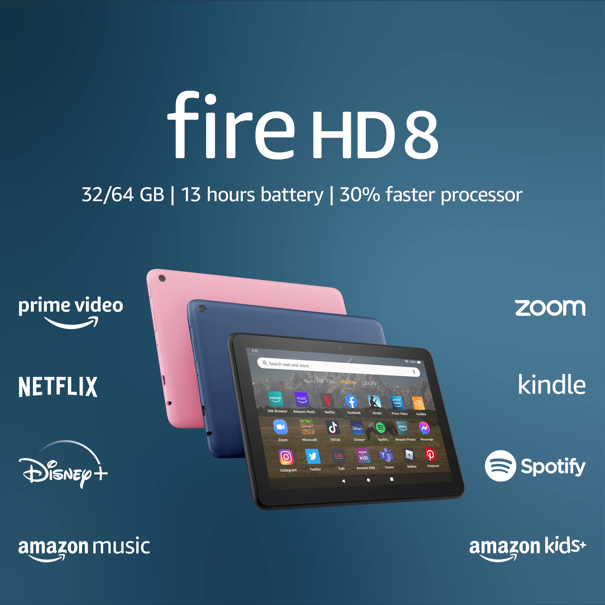 Refurbished Amazon Fire HD 8 Tablet (2022 Model) - 8