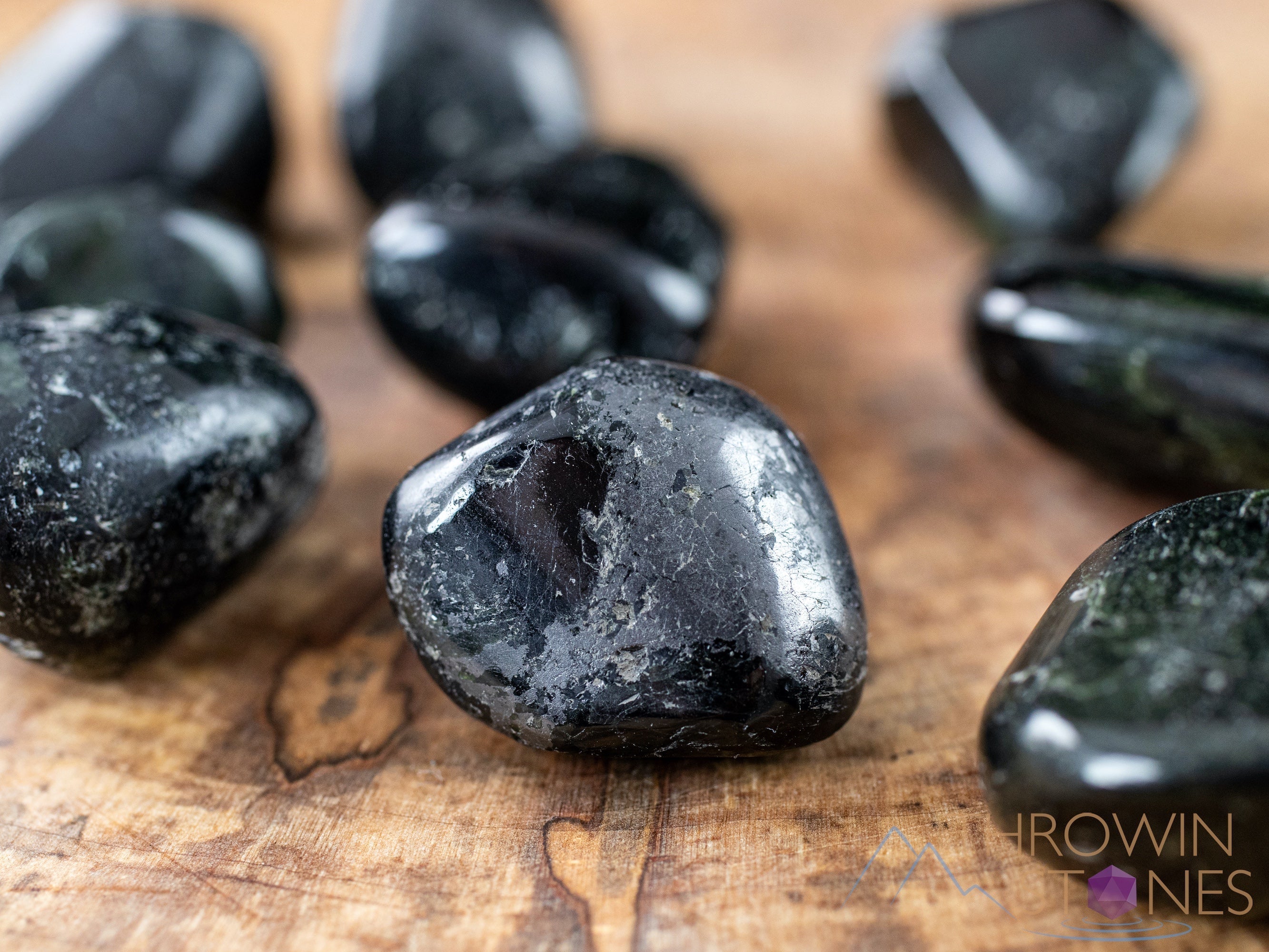 Black Star Diopside Tumbled Stones - Natural Healing Crystals for Meditation, Reiki, and Chakra Balancing - Self Care Gemstones for Relaxation & Spiritual Growth (E1447)