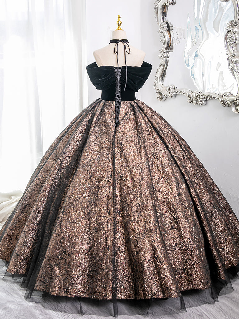 Elegant Black A-Line Off Shoulder Tulle Velvet Long Prom Dress - Formal Evening Gown for Homecoming, Ball & Special Occasions