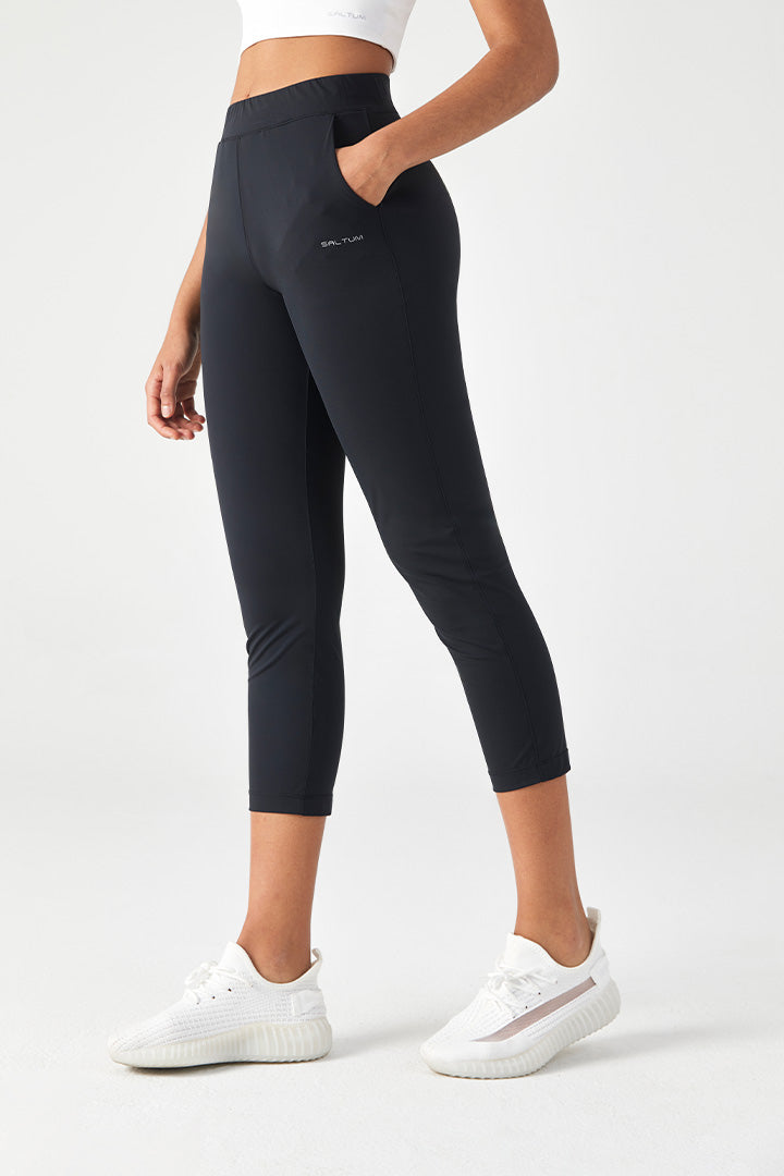 Saltum High Rise Mesh 7/8 Yoga Pants - Breathable Workout Leggings for Women, Running, Gym & Lounge Wear