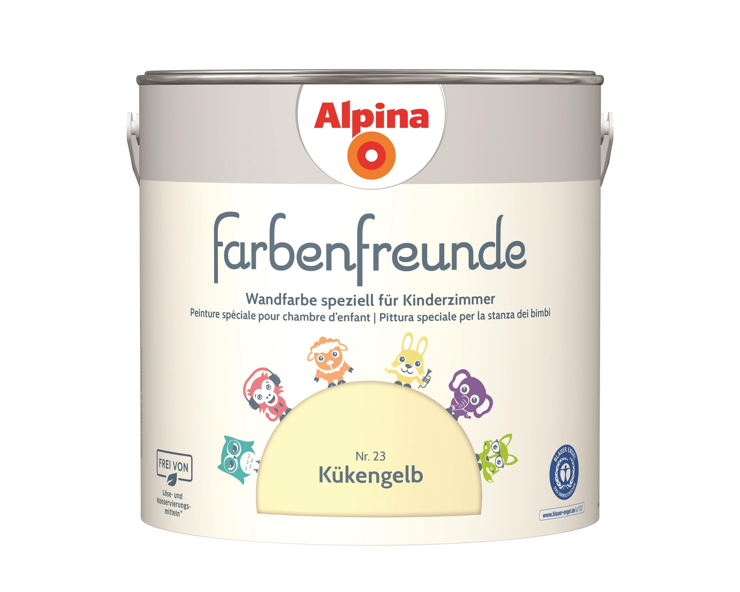 Farbenfreude Premium Wall Paint - 2.5L Non-Toxic Kids Room Paint for Bedrooms & Playrooms - Safe, Washable & Vibrant Colors for Children's Spaces