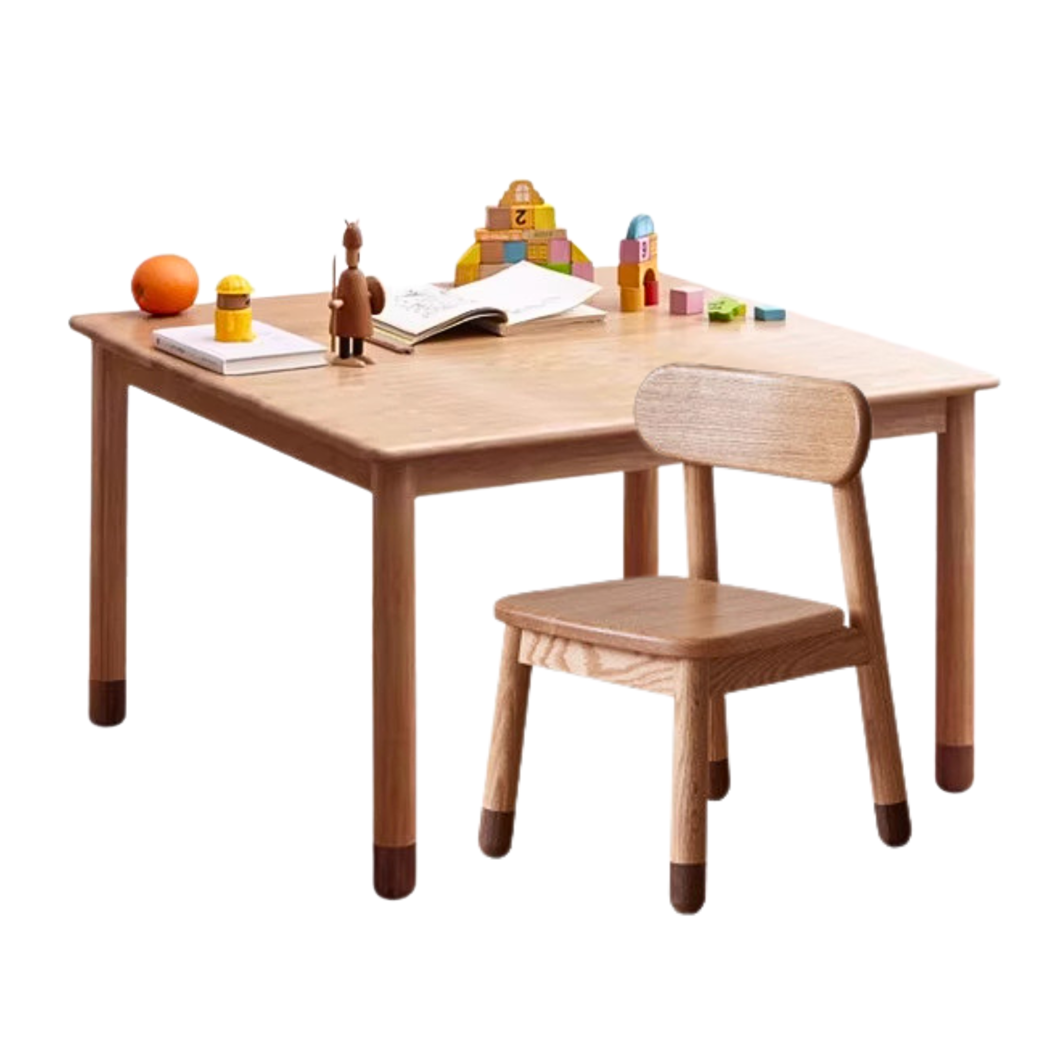 Handmade Solid Oak Wood Kids Study Desk - Durable & Ergonomic Children's Writing Table for Homework & Crafting - Perfect for Bedrooms, Homeschooling & Playrooms