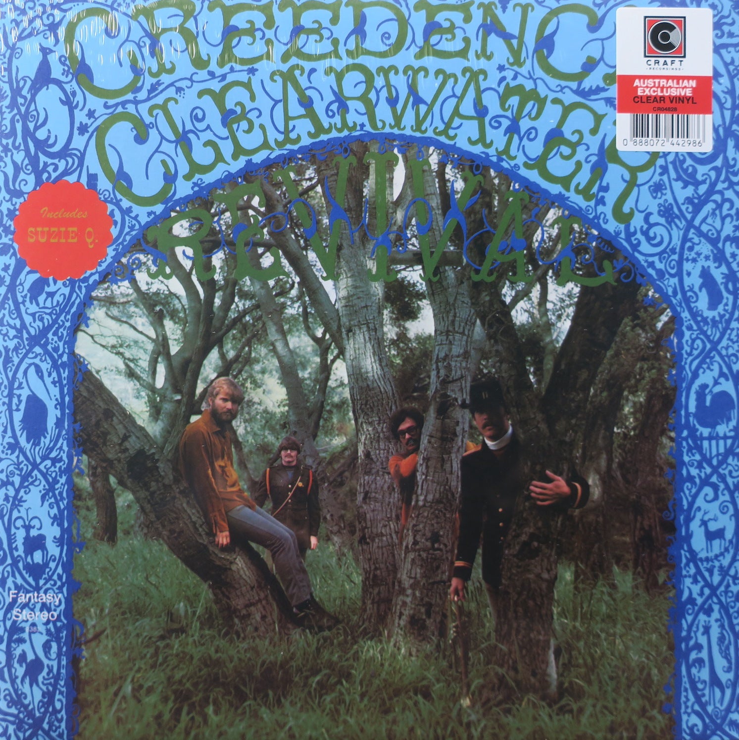 Creedence Clearwater Revival Self-Titled Clear Vinyl LP - Classic Rock Music Record for Collectors & Audiophiles - Perfect for Home Listening & Gifts