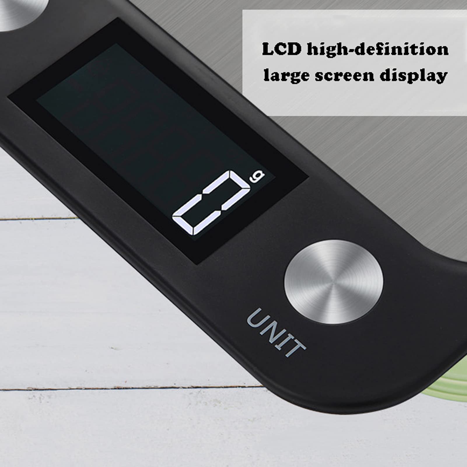 **Precision Digital Kitchen Scale - 10kg Stainless Steel Food Scale with Backlit LCD Display, Rechargeable & Durable - Perfect for Baking, Cooking, and Portion Control (White)**
