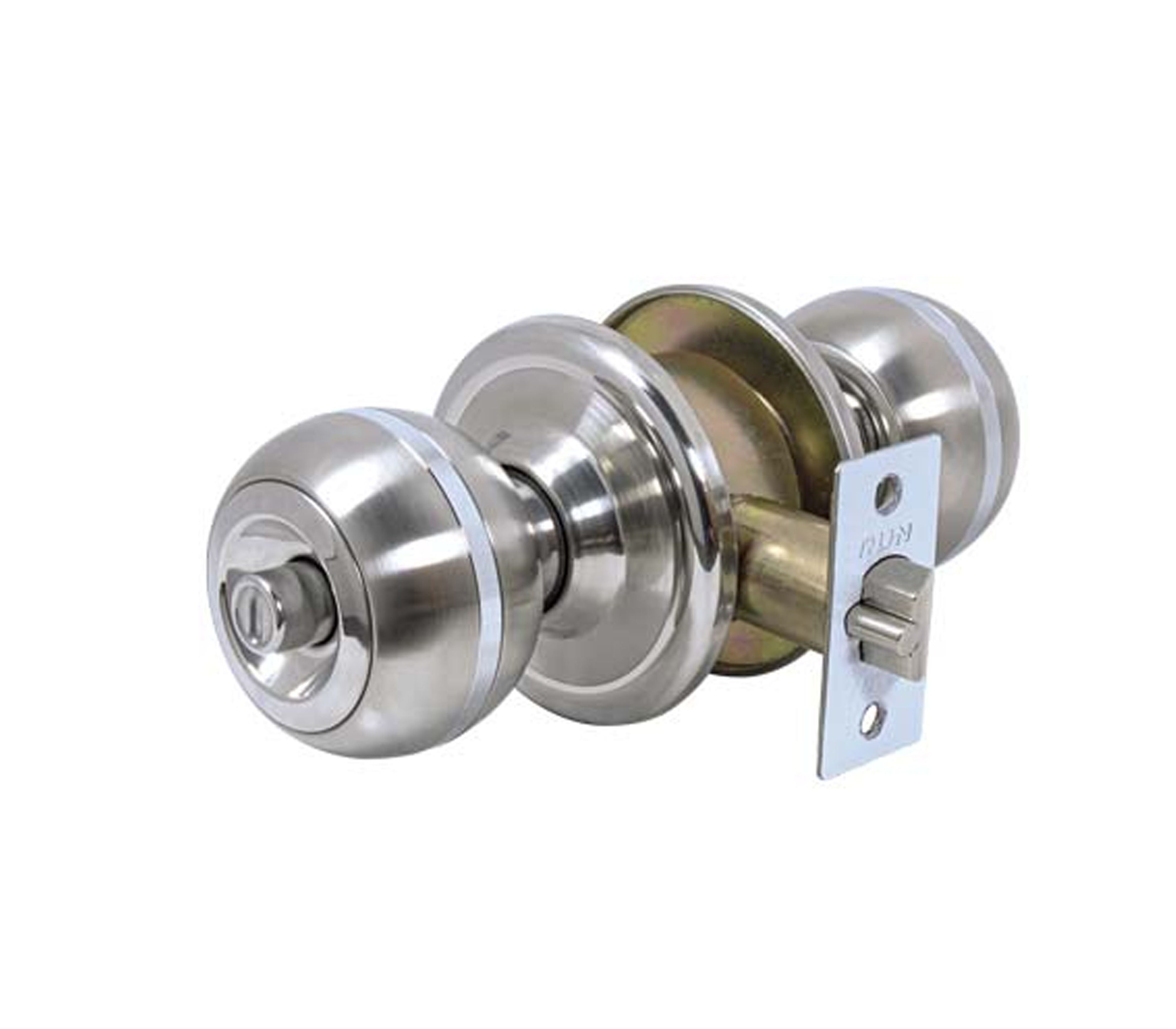 Stainless Steel Door Knob Lock for Bedroom & Office - CER0129 Run | Secure & Durable Entry Solution for Homes, Offices & Hotels