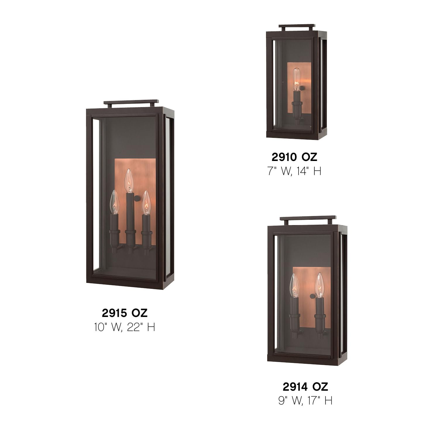 Hinkley Sutcliffe Collection One Light Outdoor Wall Sconce - Oil Rubbed Bronze Finish for Porch, Patio & Garden Lighting