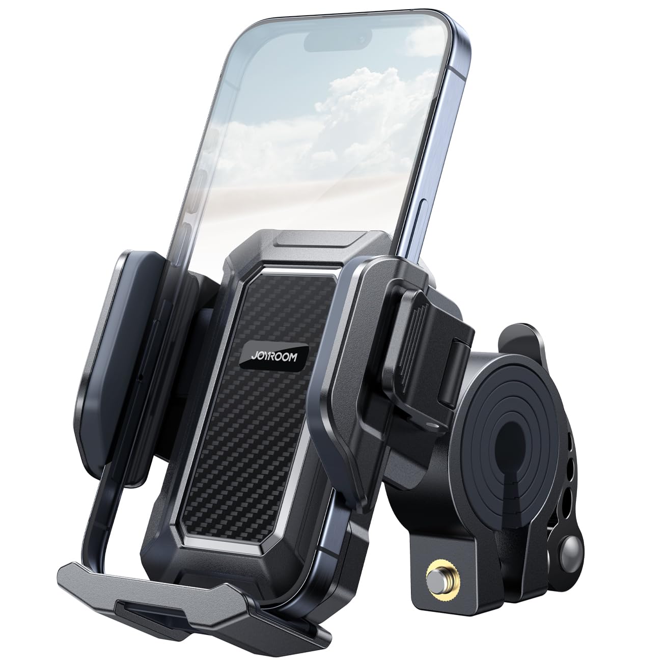 JOYROOM 2025 Bike Phone Holder - Universal Adjustable Bicycle Phone Mount for iPhone 16/15/14/13/12 Pro Max Plus, Samsung S24/S23, Smartphones 4.7