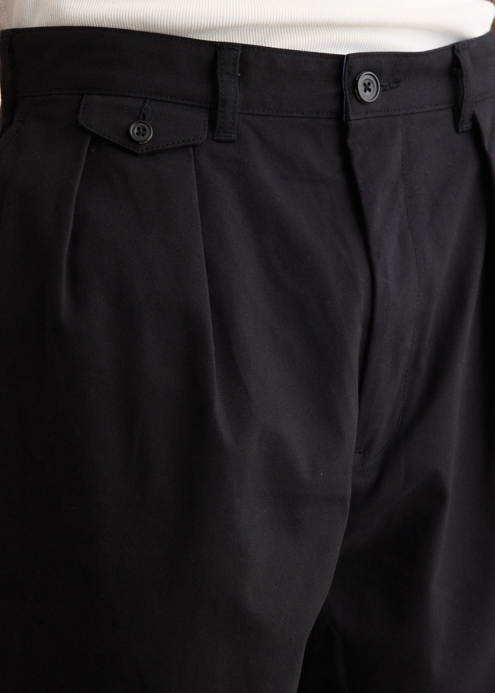 2-Ply Pleated Twill Pants for Men - Comfortable Office & Casual Wear - Perfect for Business, Travel & Everyday Use