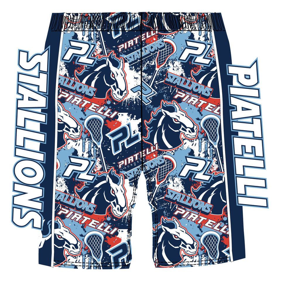Boys & Men's Piatelli Stallions Athletic Shorts - Comfortable Workout & Gym Shorts for Running, Basketball & Casual Wear