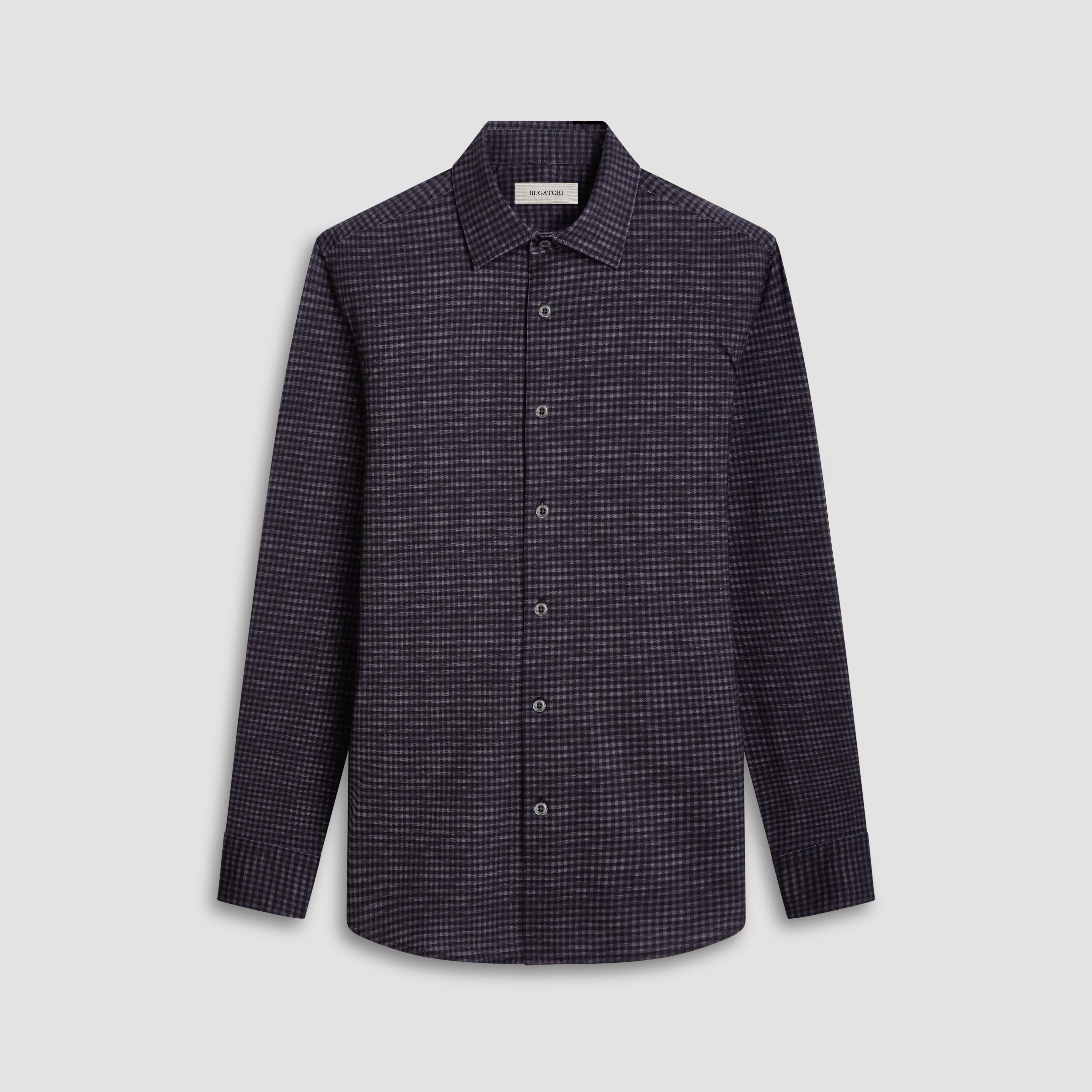 James Checkered Cotton Shirt for Men - Soft & Breathable Button Down Shirt - Casual & Office Wear - Perfect for Work, Date Night & Outdoor Activities