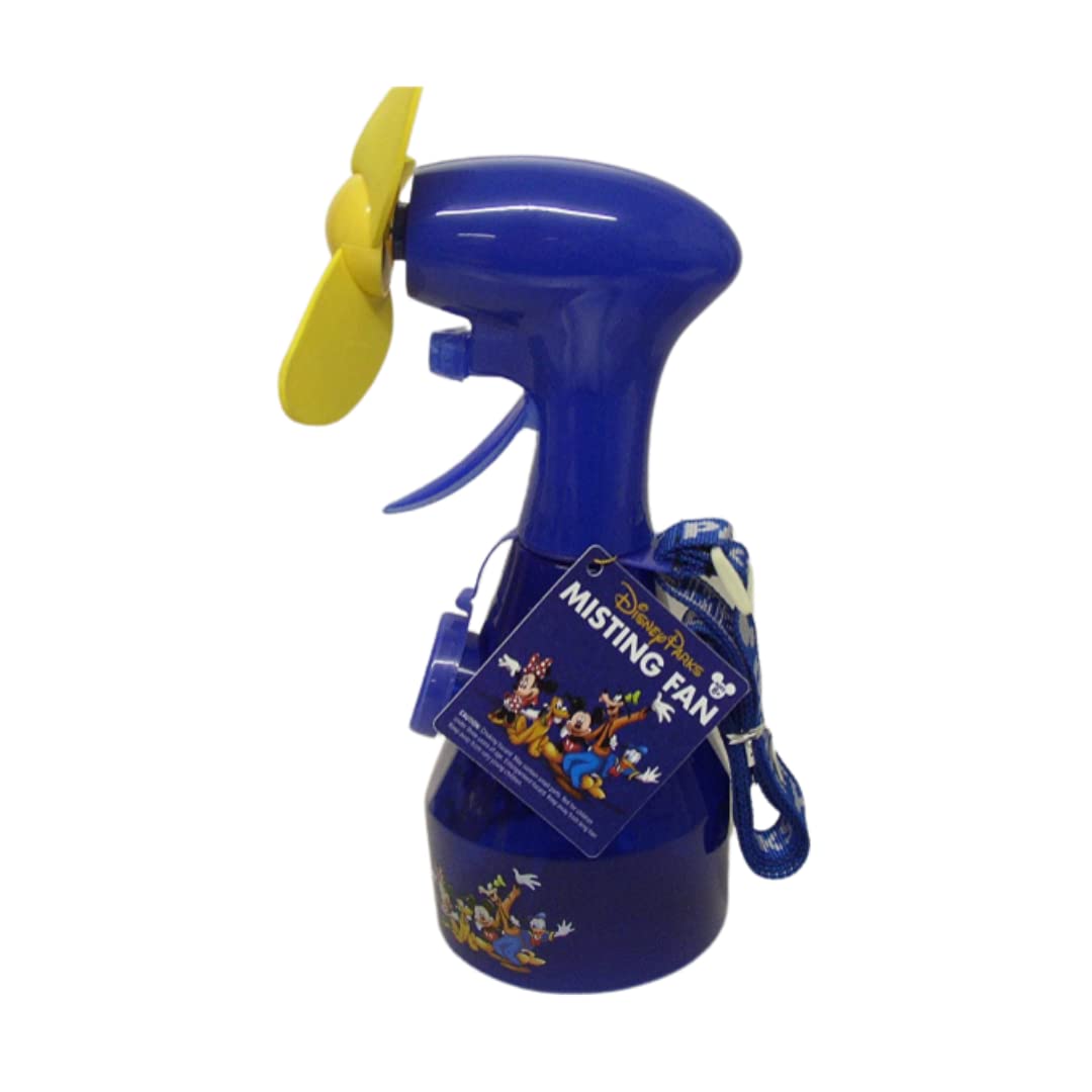 Disney Parks Misting Fan Spray Water Bottle with Adjustable Lanyard - Portable Cooling Fan for Outdoor Activities, Theme Parks & Summer Travel