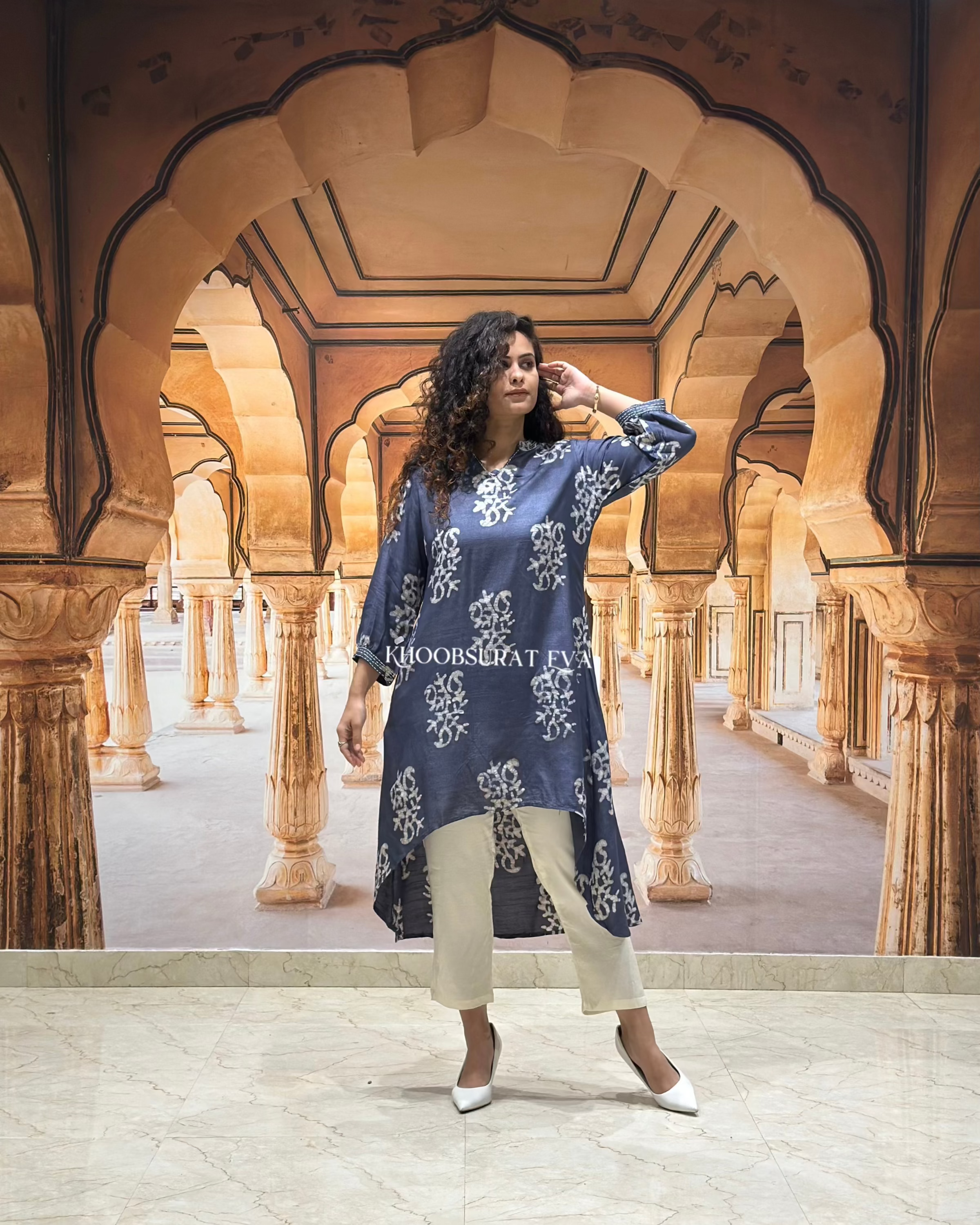 Stylish Aarohi Cotton Kurta Set for Women - Comfortable & Breathable Ethnic Wear - Perfect for Festivals, Weddings & Casual Outings