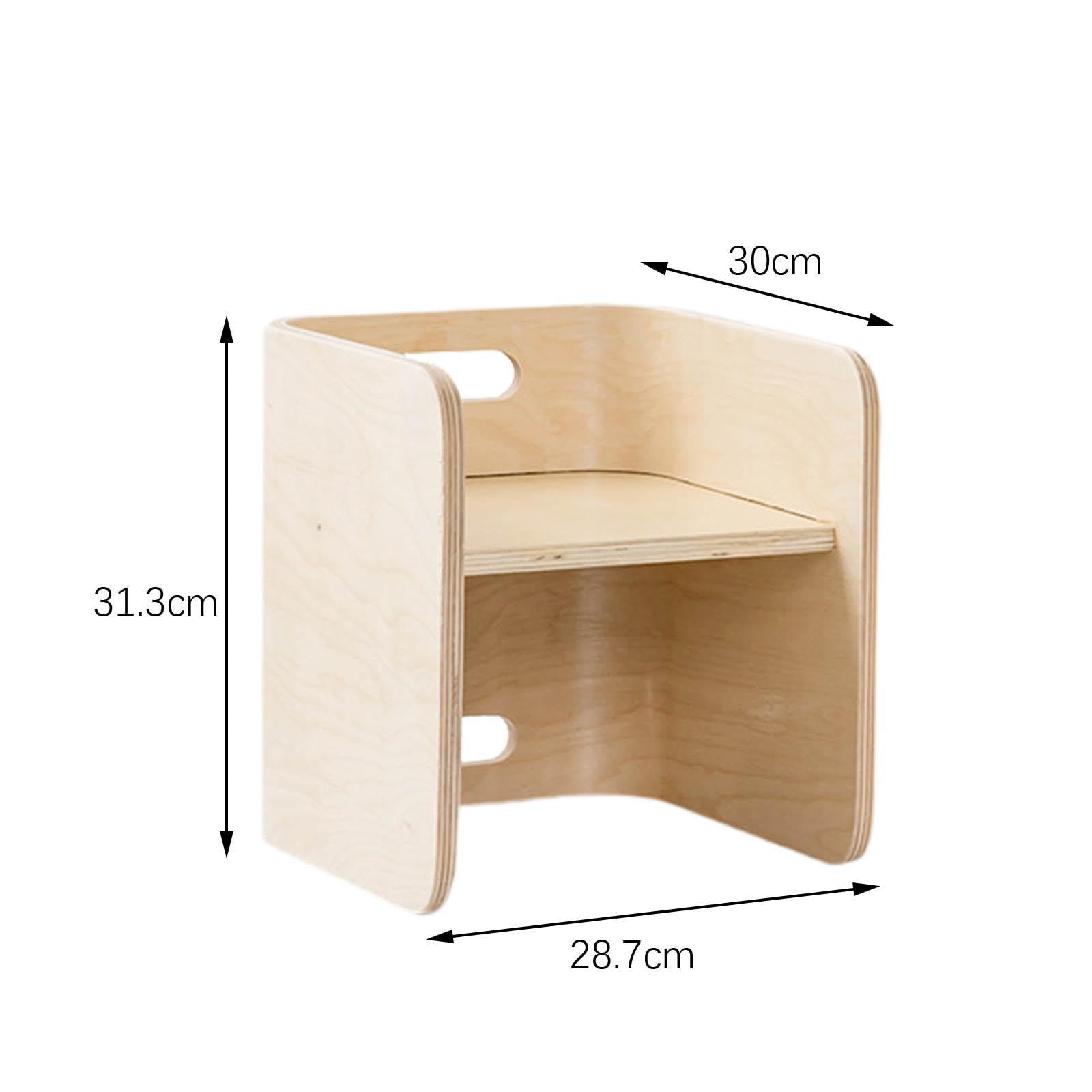 Montessori Weaning Chair for Toddlers - Solid Wood Kids Chair for Nursery, Living Room & Playroom - Eco-Friendly Wooden Furniture for Learning & Play