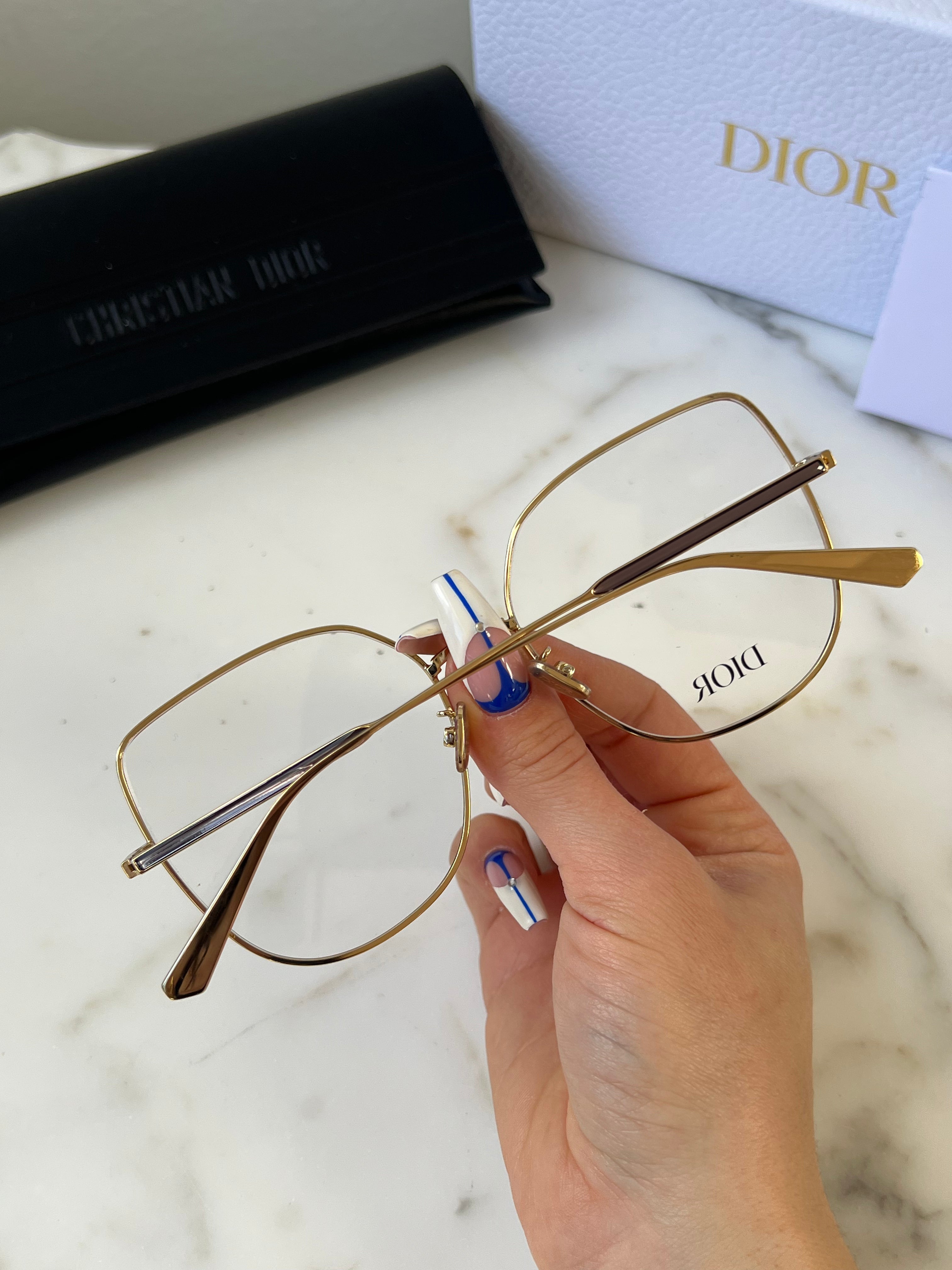 Dior GemDiorO B1U Gold Sunglasses for Women - Luxury Designer Shades for Fashion & Outdoor Activities