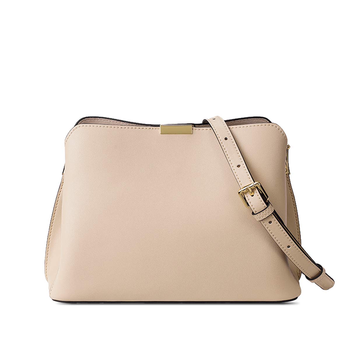 **Women's Cow Leather Crossbody Bag - Stylish Shoulder Bucket Purse for Everyday Use | Perfect for Work, Travel & Casual Outings**