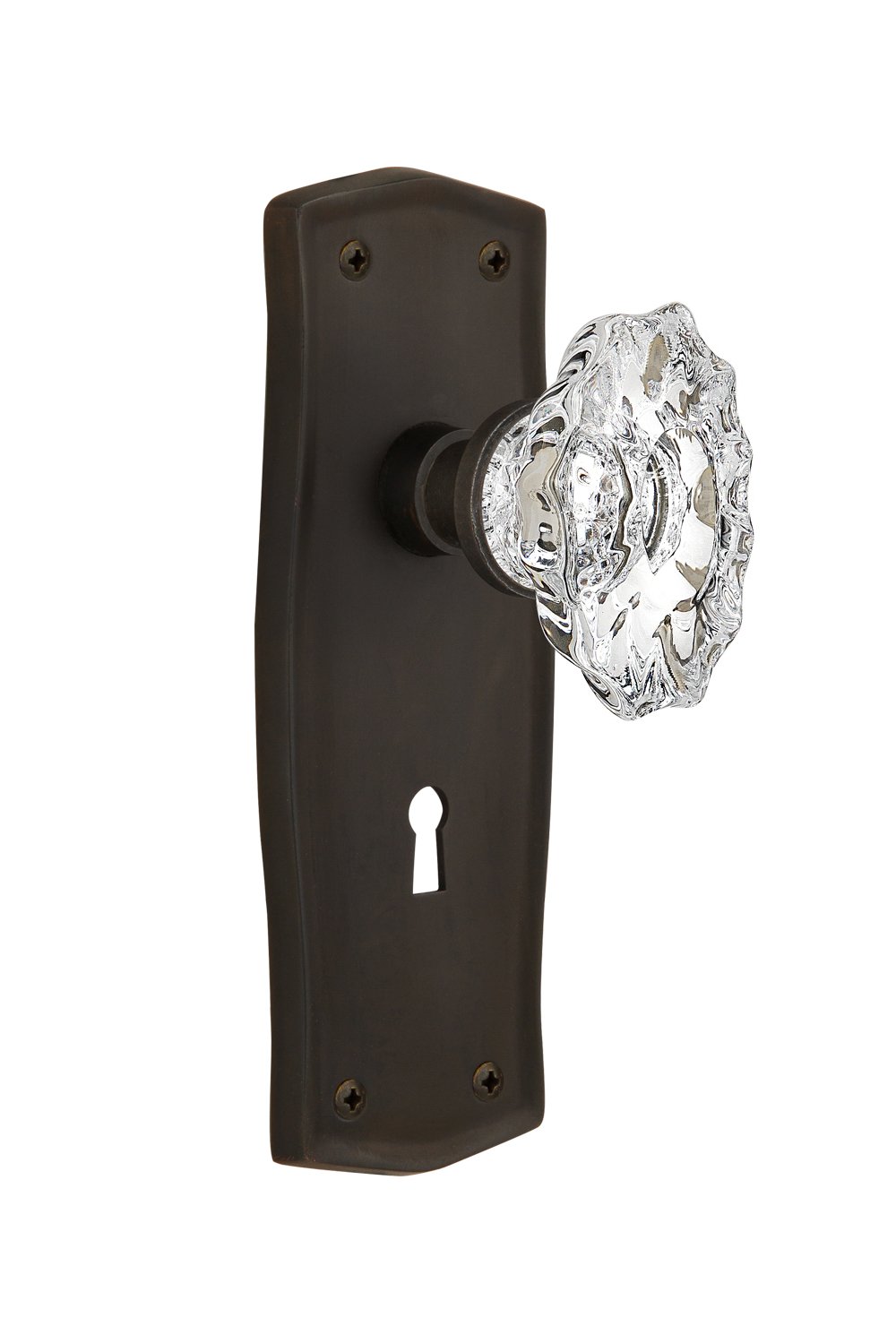 Nostalgic Warehouse Prairie Plate with Keyhole Chateau Knob - 2.75