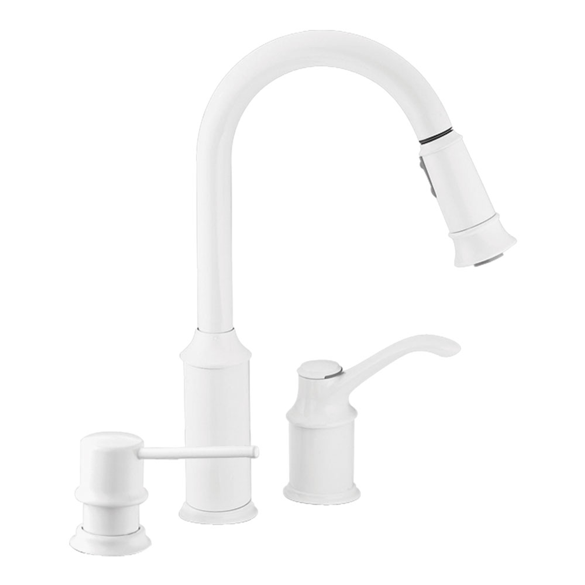 Aberdeen Chrome One Handle High Arc Pull Down Kitchen Faucet - Modern Brushed Nickel Finish for Easy Dishwashing & Food Prep - Perfect for Farmhouse & Contemporary Kitchens