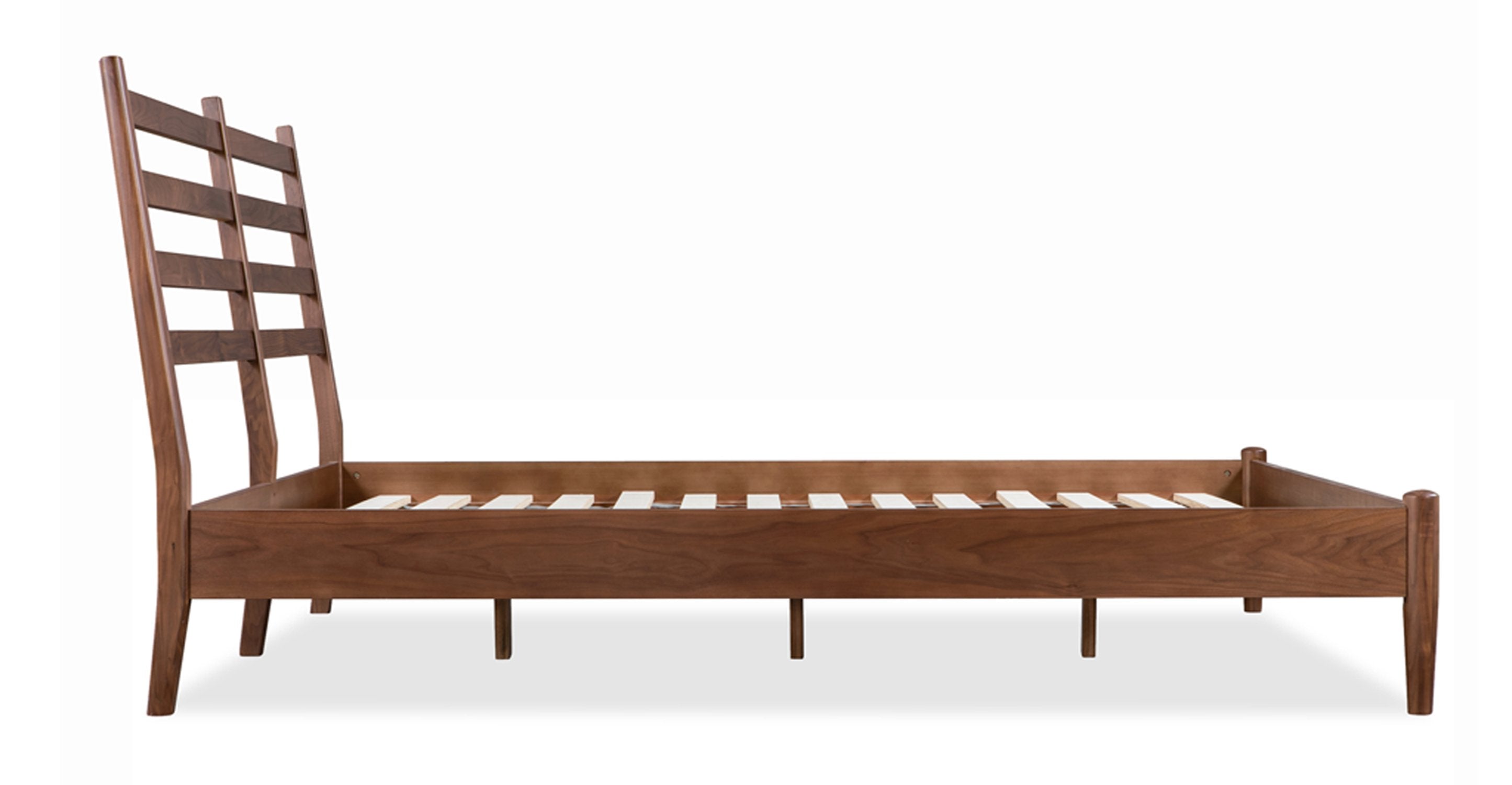 Luxury Truro Bed Frame with Premium Leather Cushions - Queen Size Modern Platform Bed for Master Bedroom, Guest Room & Home Decor