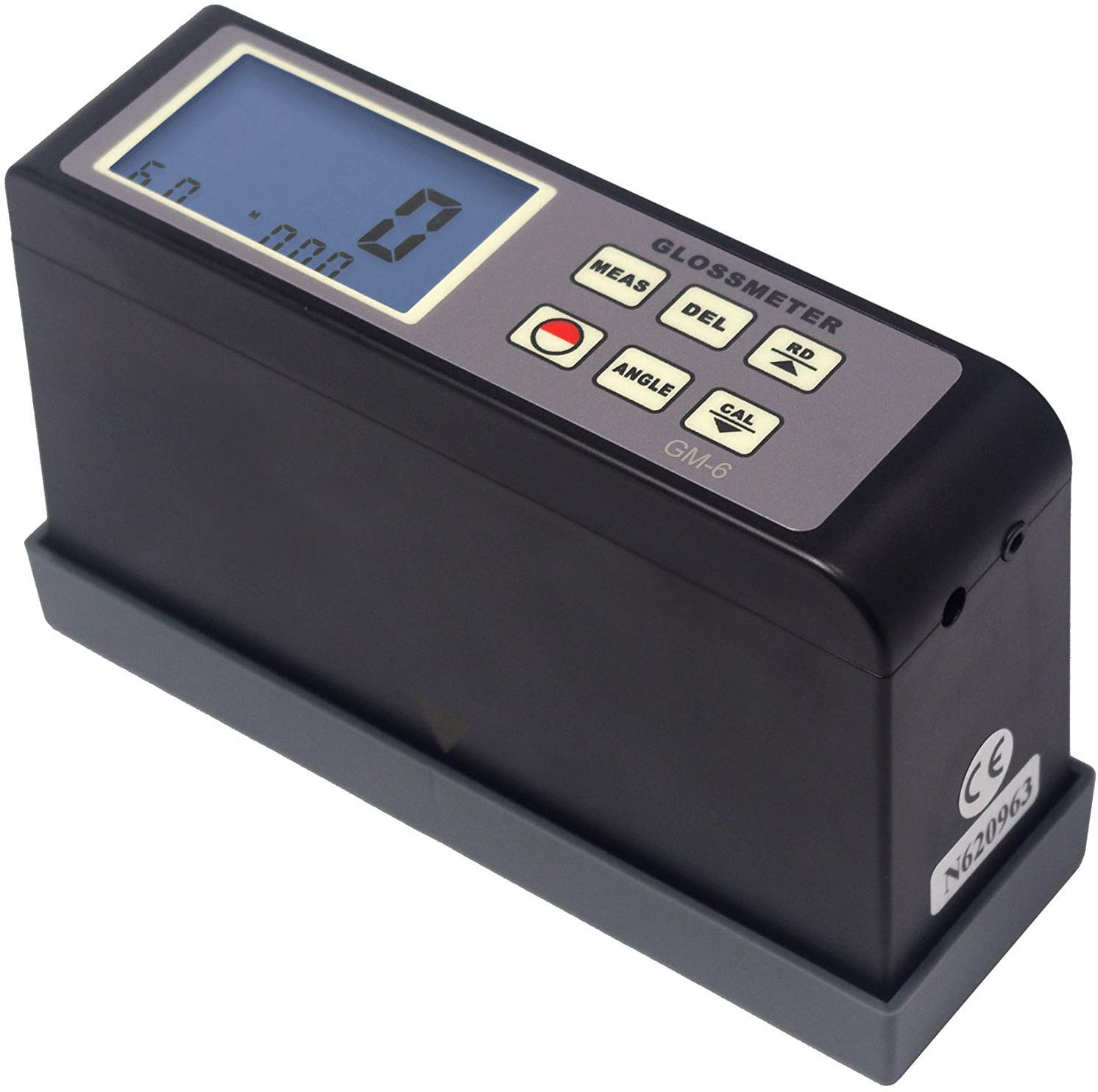 GM-6 Gloss Meter 60 Degree Angle - Professional Surface Gloss Measurement Tool for Paint, Plastic, Metal & Automotive Finishes - Perfect for Quality Control & Industrial Testing