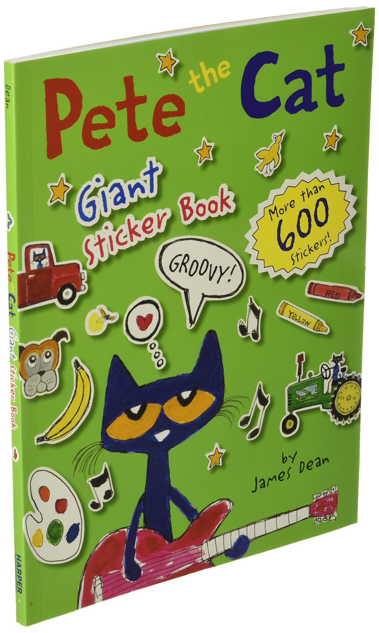 Pete the Cat Giant Sticker Book - 500+ Fun Stickers for Kids, Preschool Learning Activities, Party Favors & Scrapbooking | Perfect for Classrooms, Birthdays & Arts & Crafts Projects