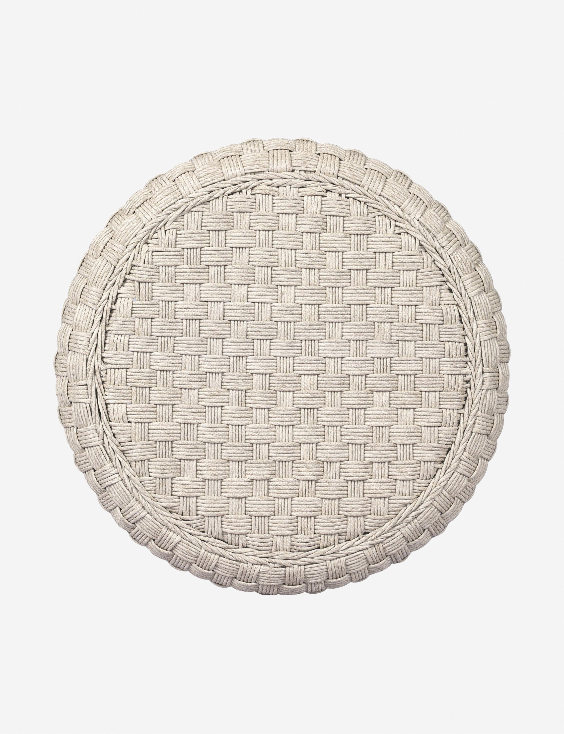 Venetia Round Side Table - Indoor & Outdoor Use - Modern Design by Amber Lewis x Four Hands - Perfect for Patio, Garden, and Living Room Decor