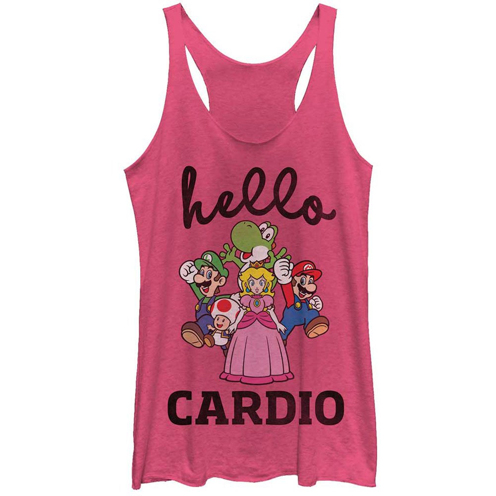 Nintendo Juniors Hello Cardio Graphic Tee - Cute Cartoon Print Cotton T-Shirt for Girls | Perfect for Casual Wear, School, and Playdates