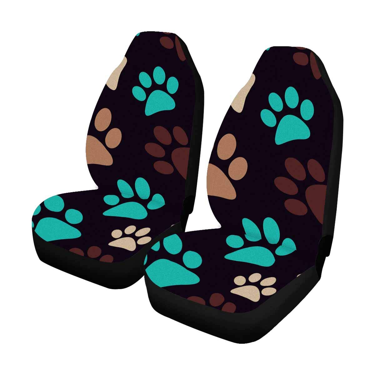 INTERESTPRINT Universal Car Seat Covers for Front Seats (Set of 2) - Fits Most Sedans, SUVs & Jeeps - Waterproof & Anti-Slip Protection for Driving Comfort