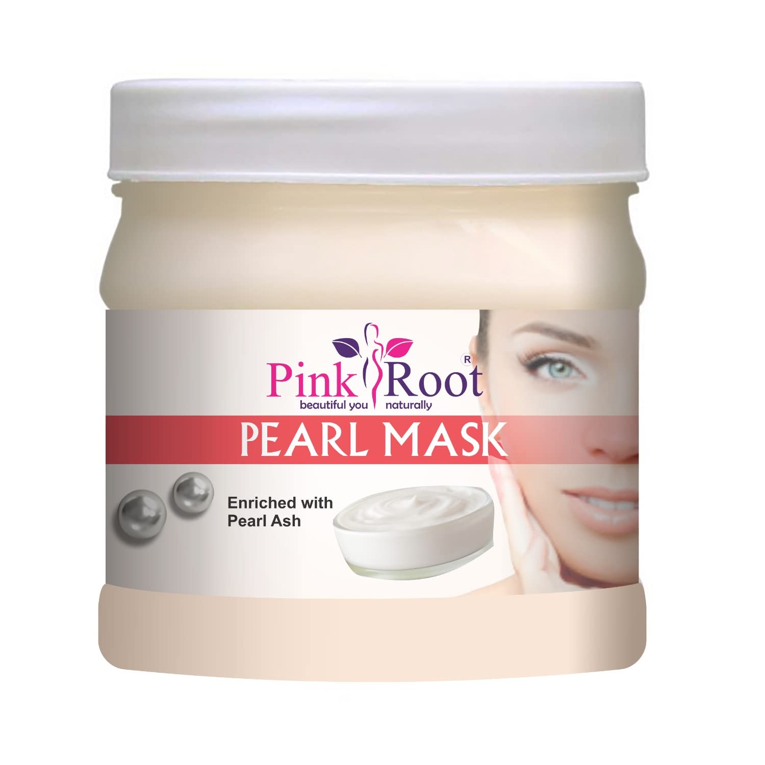 Organic Pink Root Green Tea Massage Gel & Pearl Mask Set - 500ml Each | Hydrating, Anti-Aging Skincare Duo for Face & Body | Perfect for Spa Day, Self-Care Routine & Gift Giving