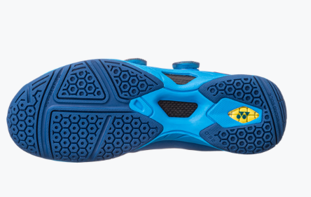 Yonex Power Cushion INFINITY 2 Badminton Shoes for Men & Women - Lightweight Cushioned Court Shoes with Non-Slip Sole - Metallic Blue | Perfect for Indoor Sports, Badminton, Squash & Volleyball