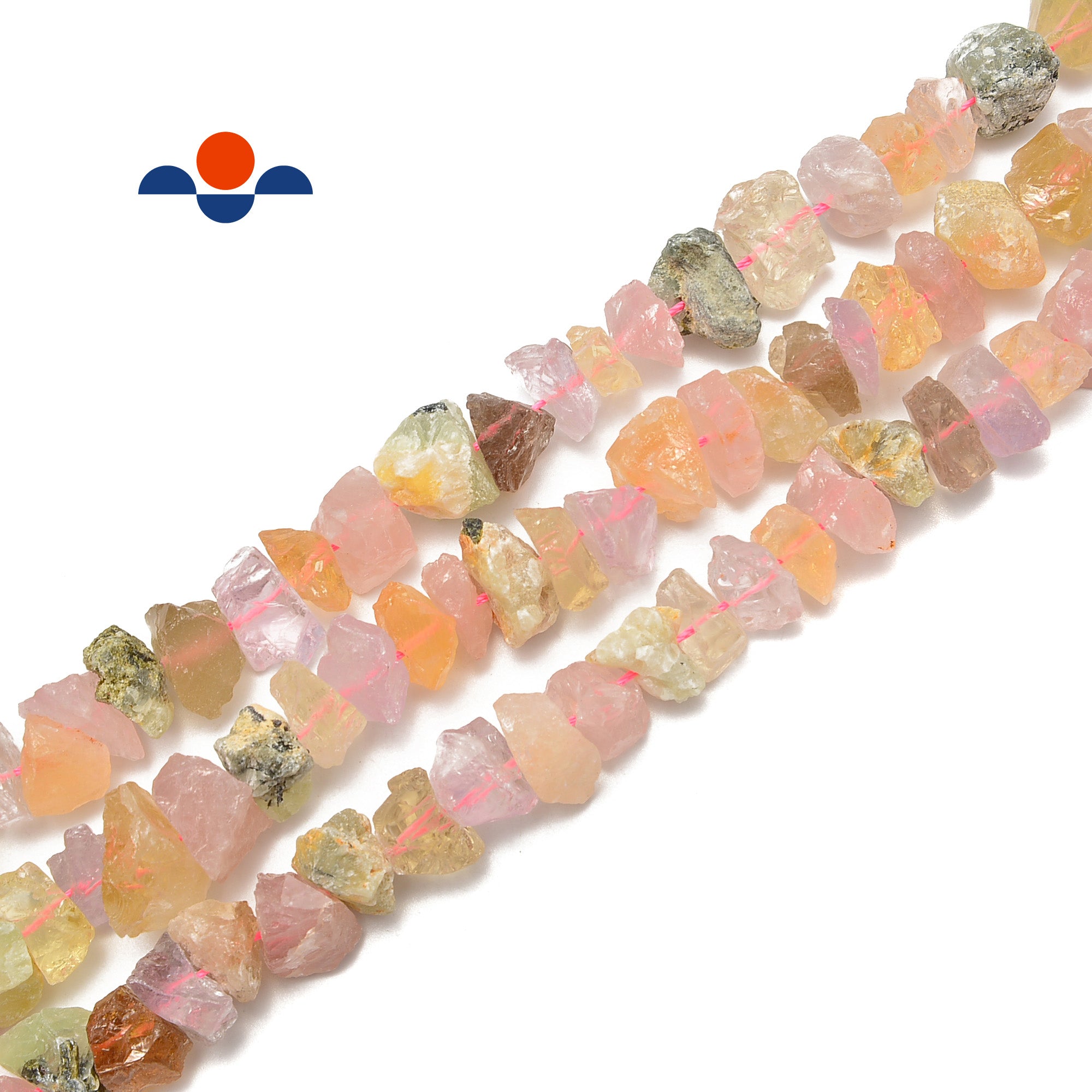 Natural Mix Quartz Rough Nugget Chunks - 8x16mm Drill Beads for Jewelry Making (15.5 Inch Strand) - Perfect for DIY Bracelets, Necklaces & Boho Crafts