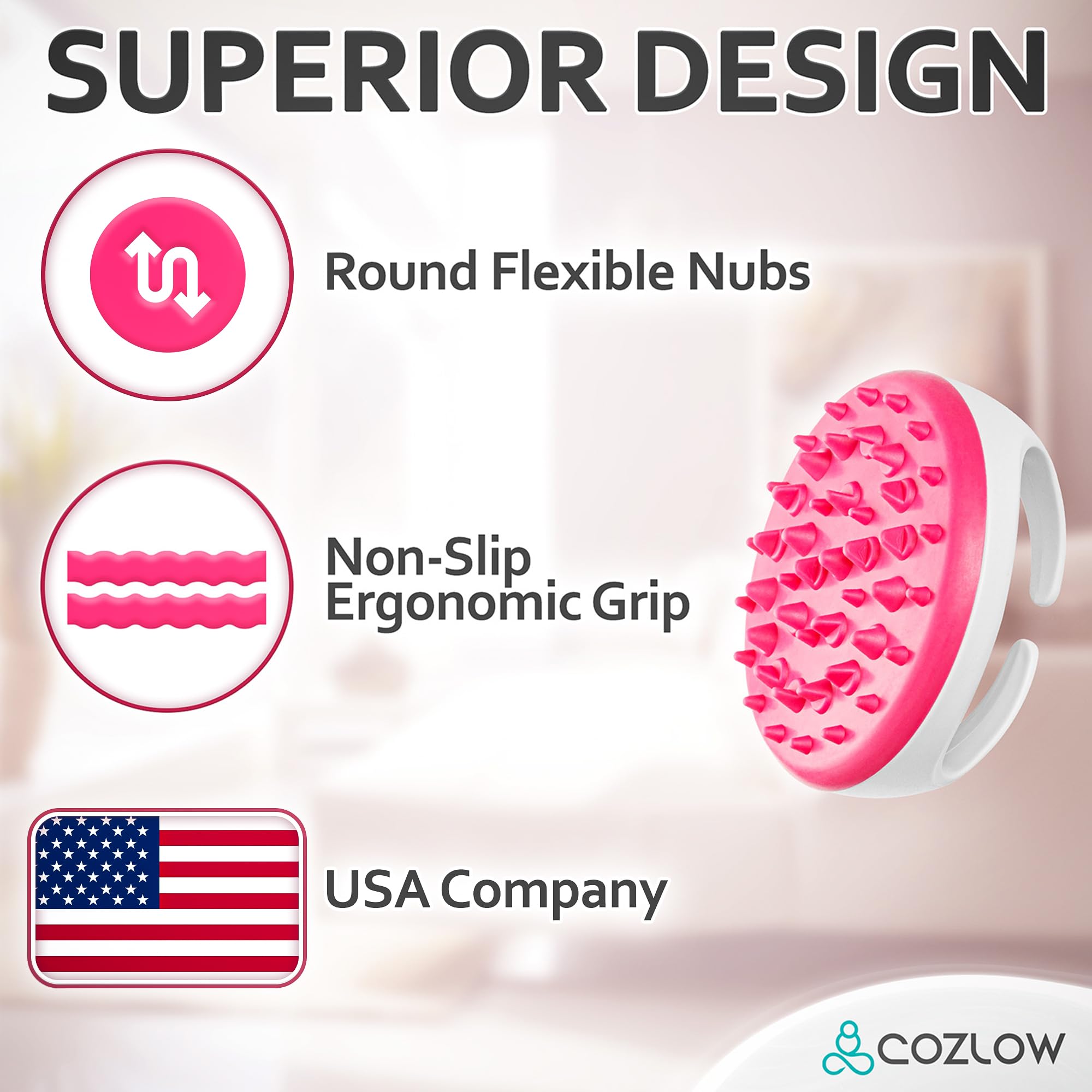 Premium Anti-Cellulite Massager for Thighs, Legs & Buttocks - Cellulite Massage Scrubber for Lymphatic Drainage & Fascia Release - Targets Fat Pockets for Firm, Smooth Skin - Perfect for Post-Workout Recovery & At-Home Spa Treatments