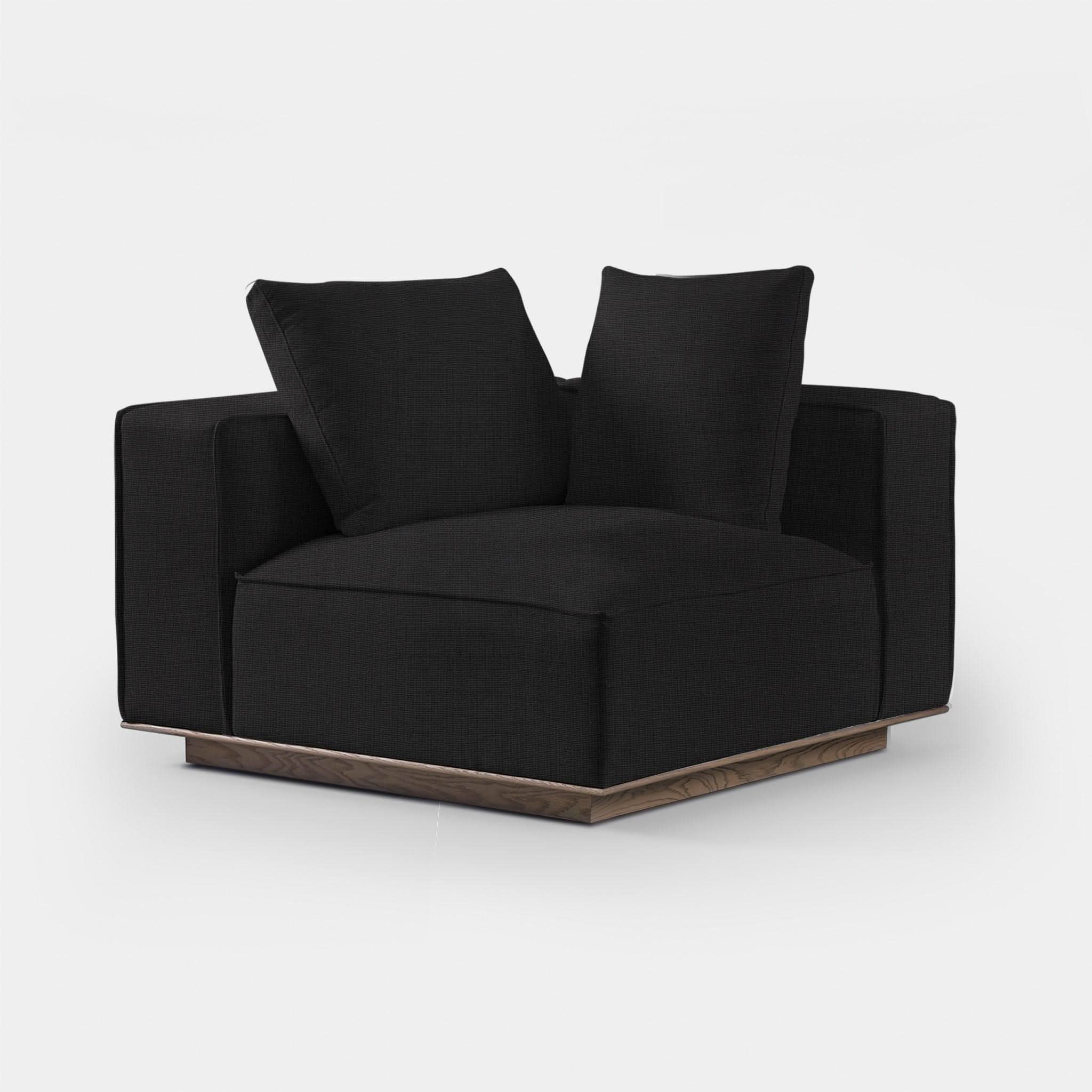 Stylish Santorini Corner Right Sectional Sofa - Perfect for Living Room, Lounge & Small Spaces