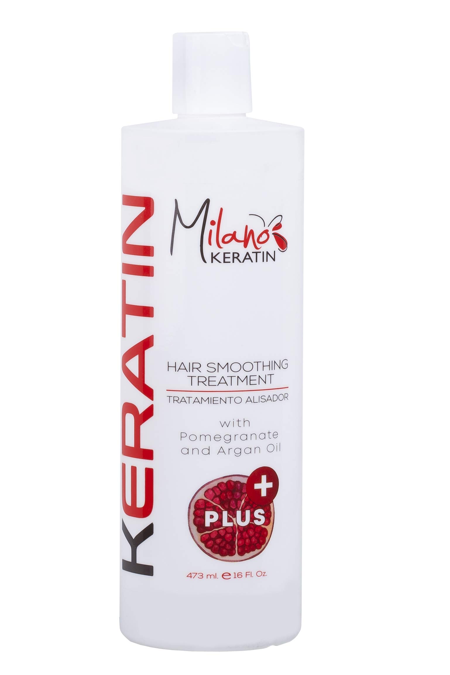 Keratin Hair Smoothing Treatment - Professional Salon Keratin Mask with Jojoba Oil & Amino Acids for Smooth, Silky Hair - 16 fl oz Hair Care System - Perfect for Damaged Hair Repair & Frizz Control at Home or Salon