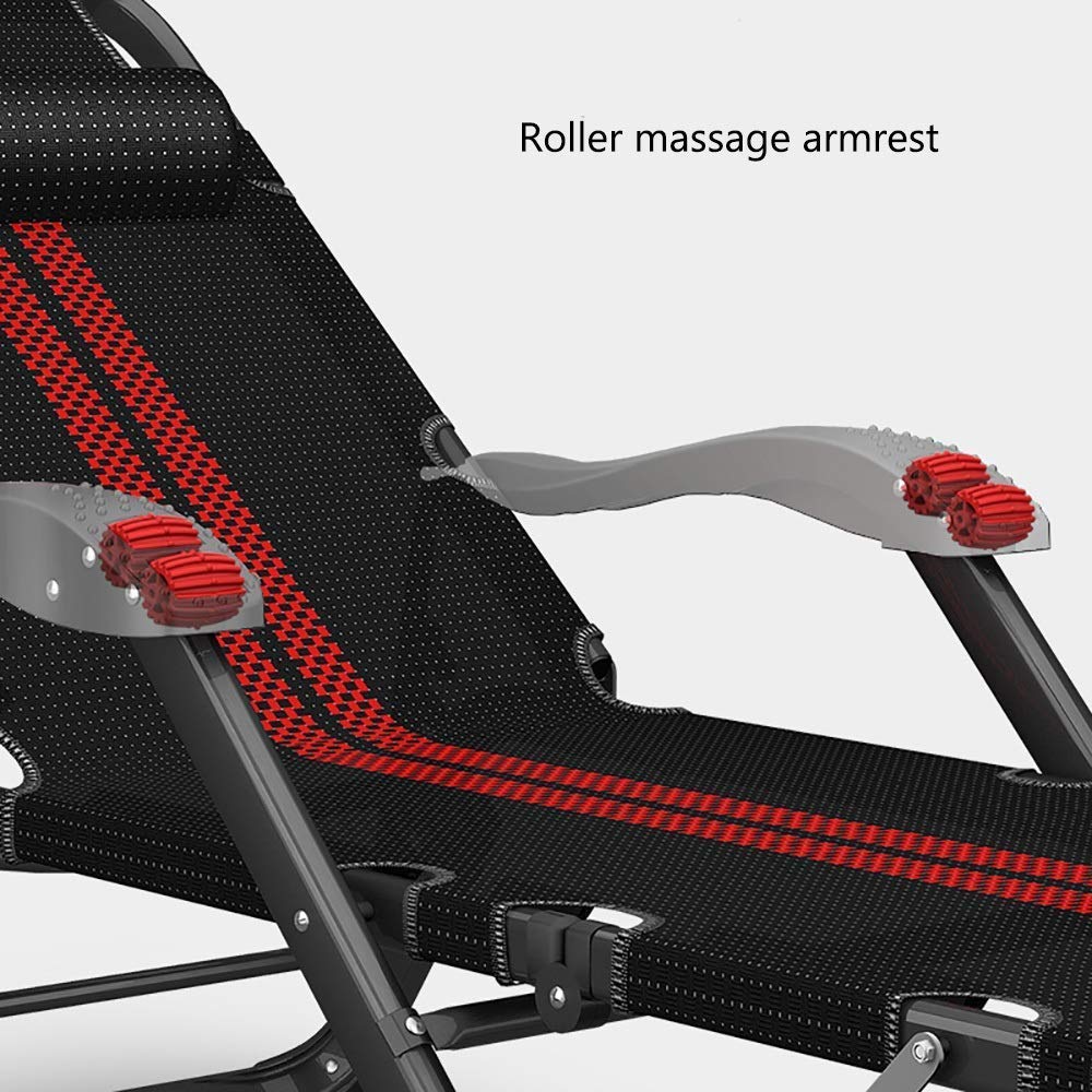 Zero Gravity Reclining Chair - Portable Folding Lounge Chair for Outdoor, Garden, Beach, Camping & Home Office - Supports 440 lbs - Perfect for Relaxing, Sunbathing & Back Pain Relief