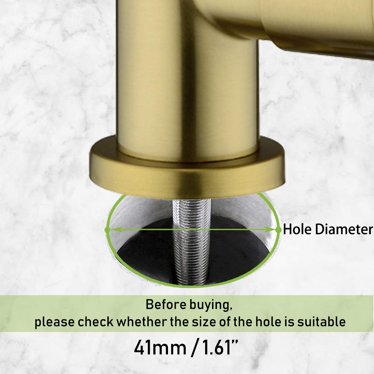 Pirooso 100% Lead-Free Gold Drinking Water Filter Faucet - Compatible with Most Reverse Osmosis & Water Filtration Systems - 360° Swivel Brushed Gold Kitchen Sink Faucet - Perfect for Clean Drinking Water & Healthy Cooking