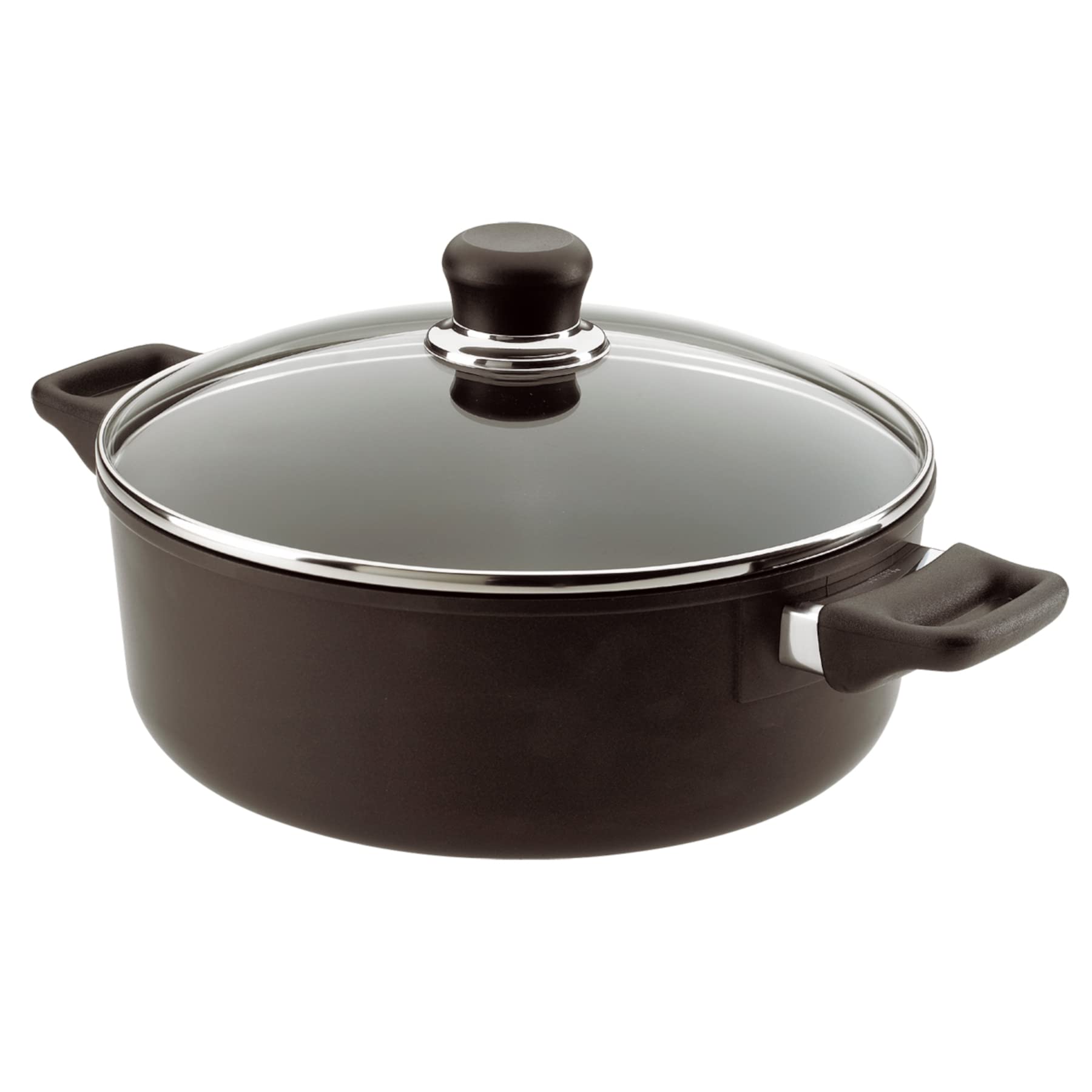 ScanPan Classic 4.5 Quart Low Sauce Pot with Lid - Nonstick Ceramic Cookware for Sauces, Soups & Stews - Perfect for Stovetop Cooking & Serving