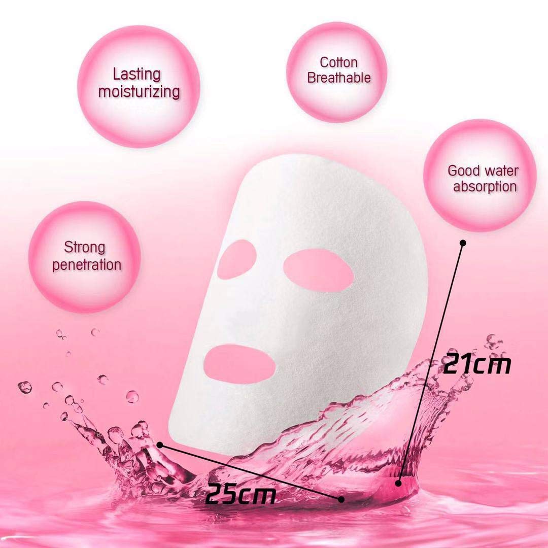 100 Pcs Compressed Facial Mask Sheets - Natural Cotton DIY Disposable Face Mask Paper for Skin Care & Beauty, Includes Free Mask Bowl & Brushes - Perfect for Spa, Home Skincare Routine & Relaxation