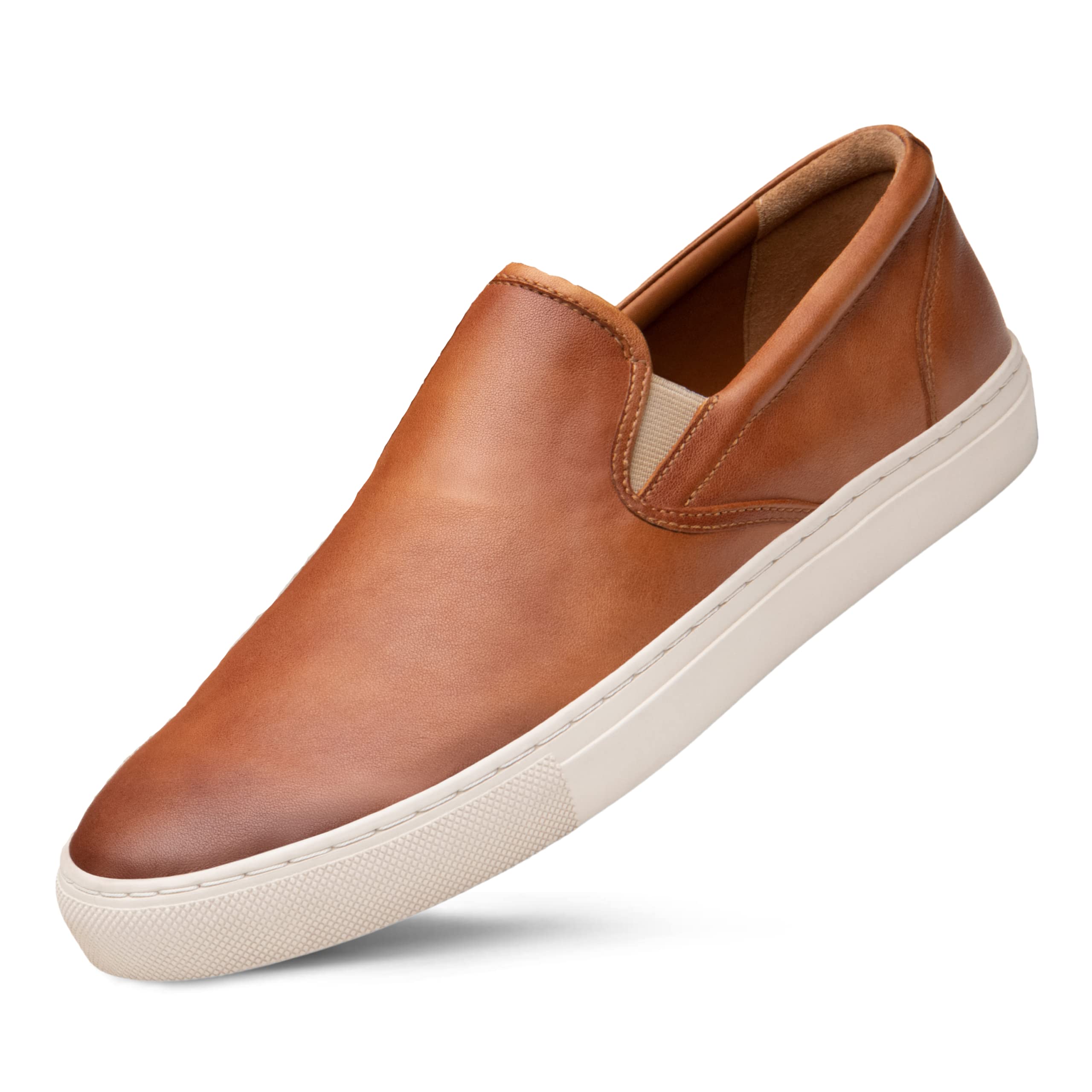 Dunross & Sons Men's Sneakers - Fashionable Lace-Up & Slip-On Casual Shoes | Comfortable Leather Walking Shoes for Work, Travel & Everyday Wear