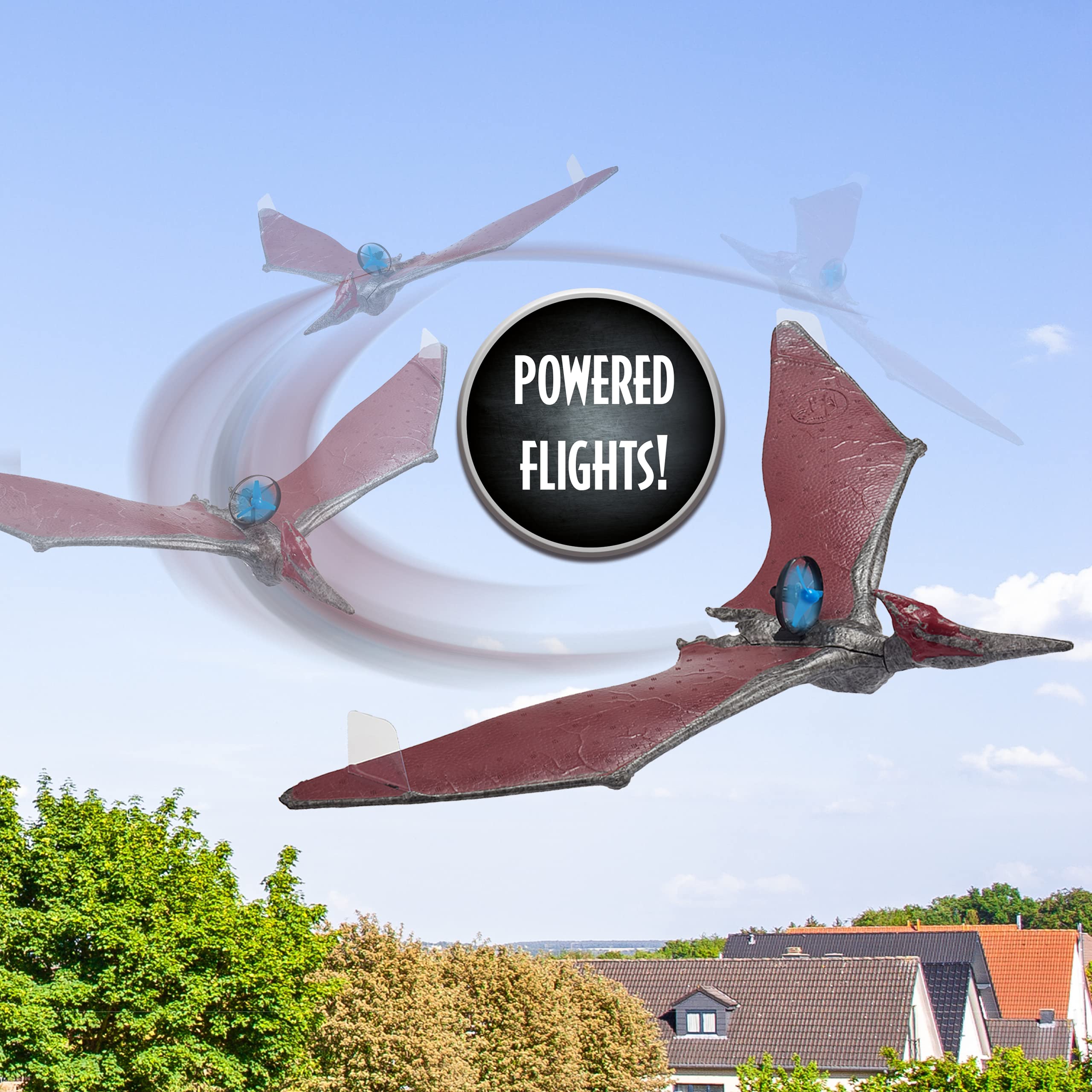 Official Jurassic World Power Flight Dino - Pteranodon Flying Dinosaur Toy for Kids 8+ | Camp Cretaceous, Fallen Kingdom & Dominion Merchandise | Perfect Gift for Boys & Girls | Indoor & Outdoor Play, Dinosaur Themed Parties, STEM Learning
