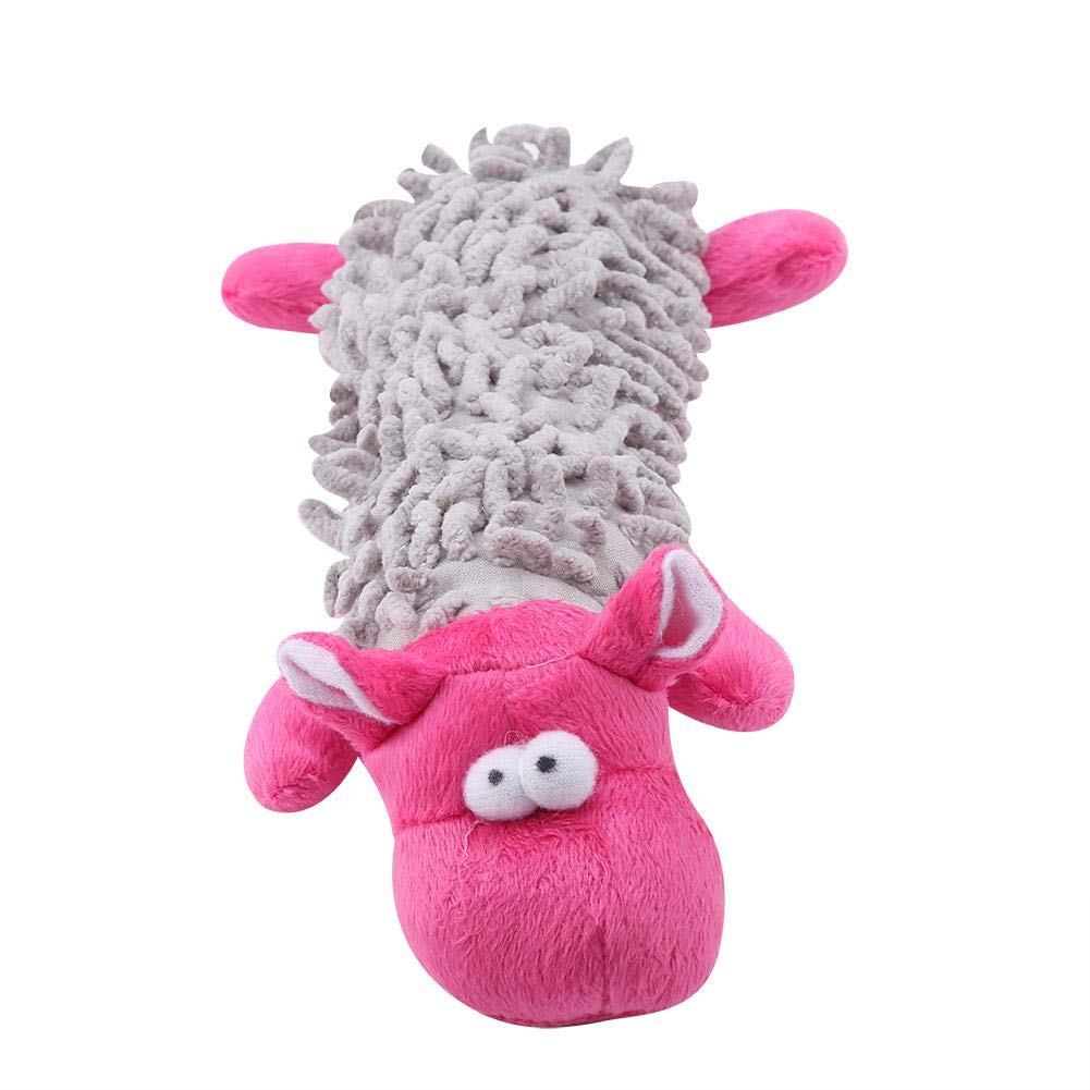 Durable Plush Squeaky Dog Chew Toy - Interactive Teeth Cleaning & Training Tool for Small & Medium Dogs - Perfect for Playtime, Teething Relief & Bonding Activities