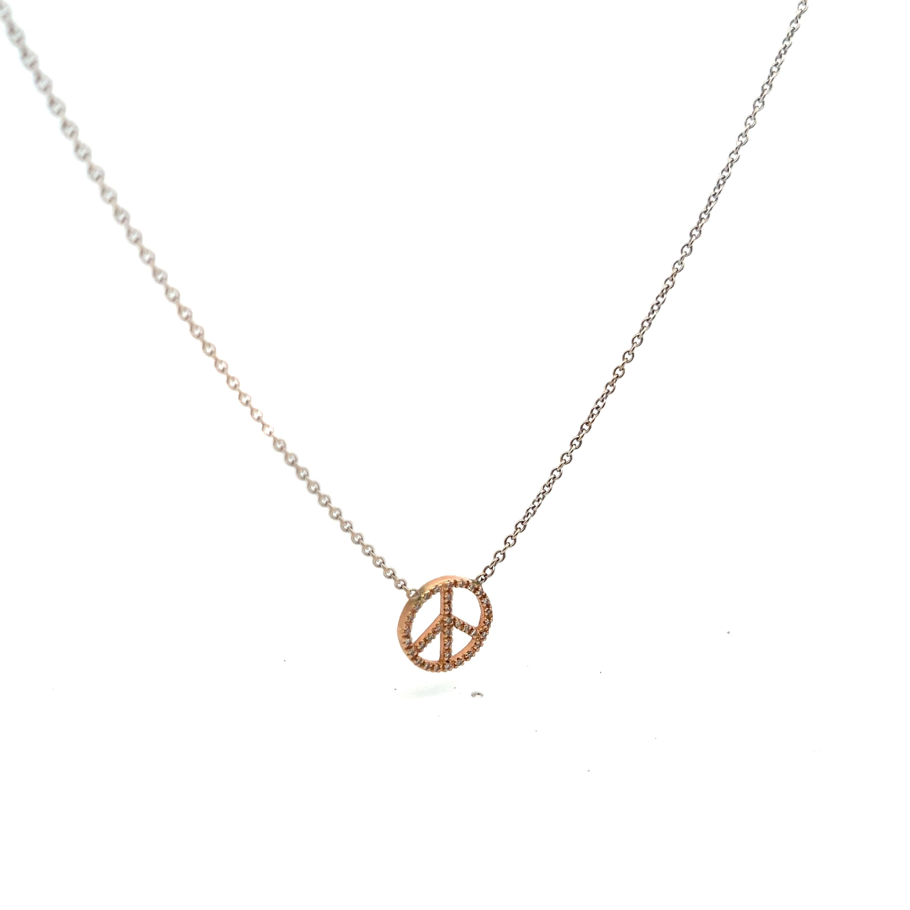 0.07 Carat Round Brilliant I SI1 Diamond 14K Two Tone Gold Pendant Necklace for Women - Elegant Gift for Anniversary, Valentine's Day & Special Occasions