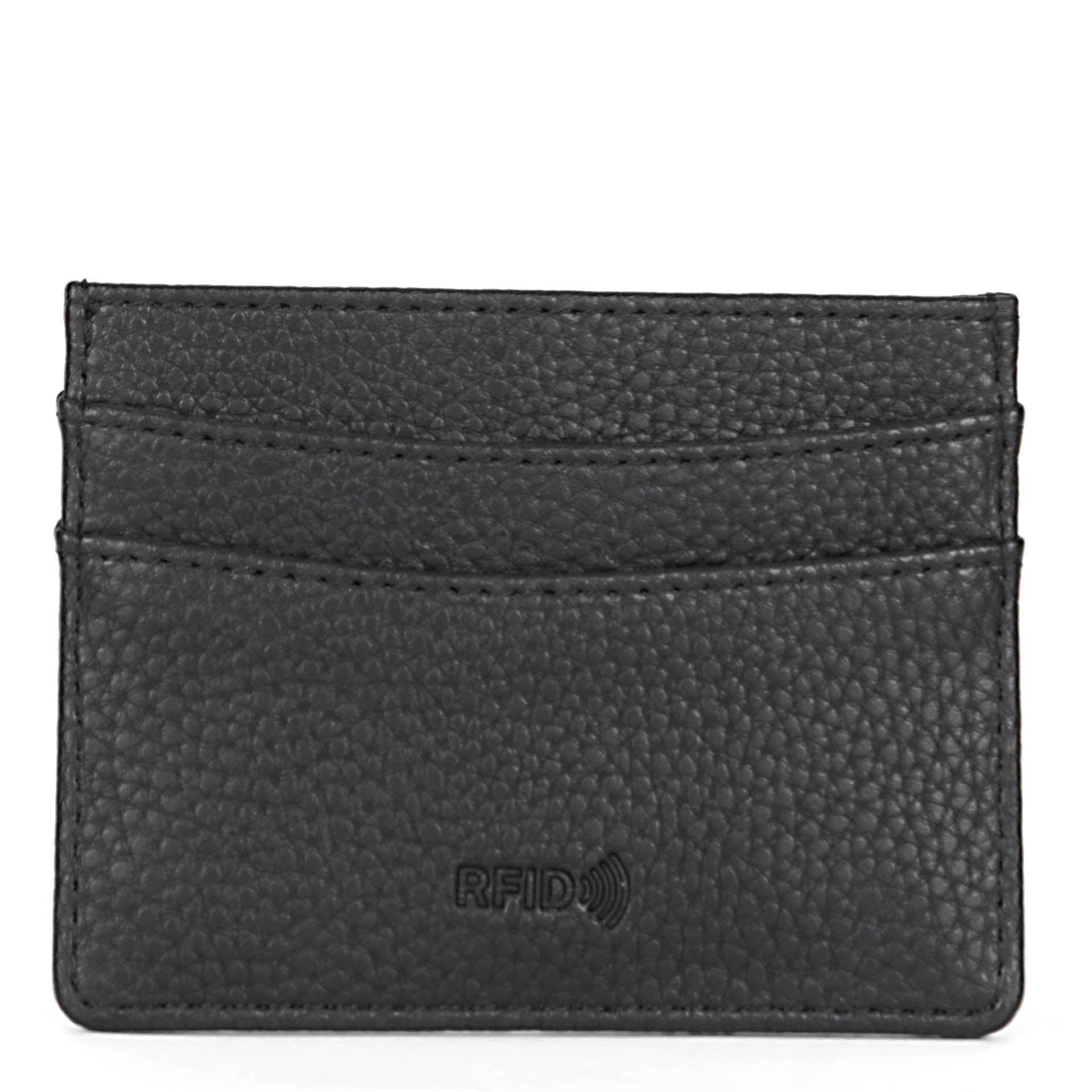 Riona Ashley RFID Blocking Credit Card Holder - Slim Pebbled Leather Wallet for Women - Perfect for Travel, Shopping & Everyday Use