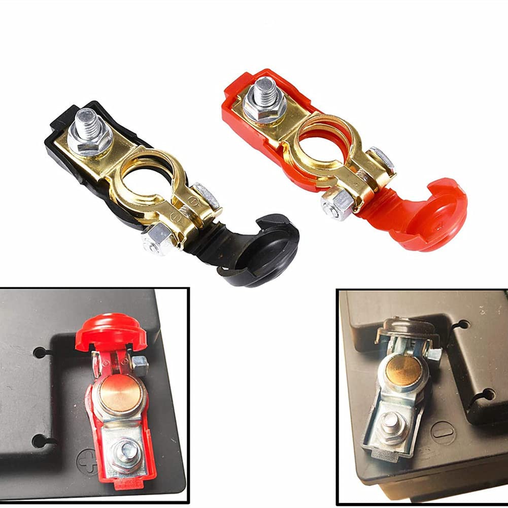 Pure Copper Battery Terminal Connectors - Car, Truck, Boat & RV Use